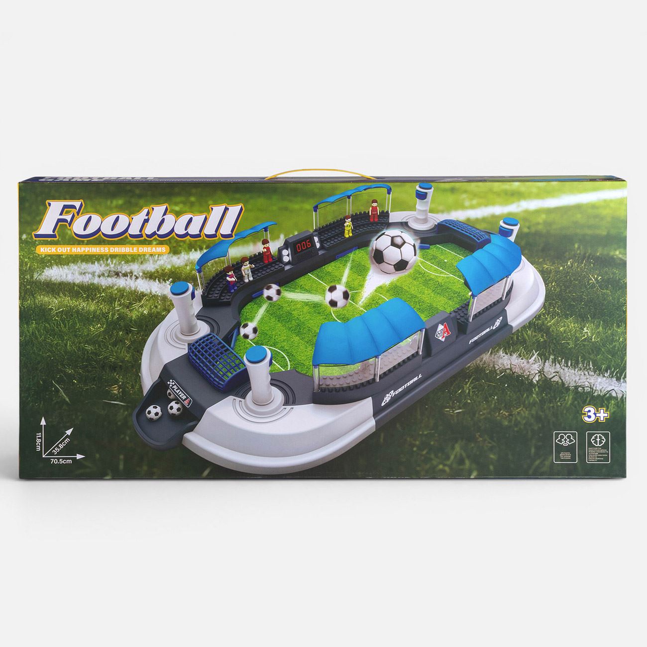 Masa de Fotbal cu 8 Figurine Jucatori 70,5x35,8x11,8cm - poza 2