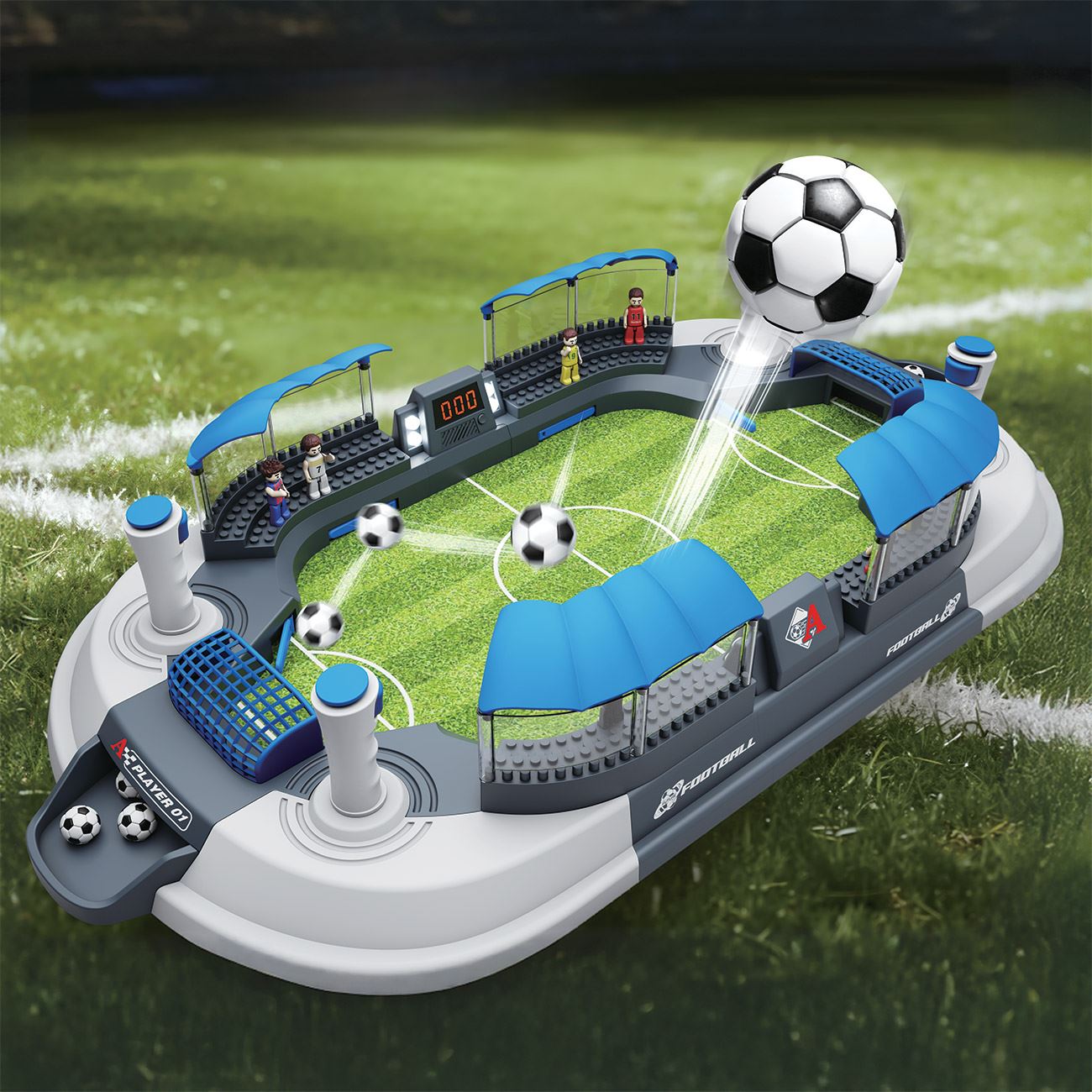 Masa de Fotbal cu 8 Figurine Jucatori 70,5x35,8x11,8cm - poza 6
