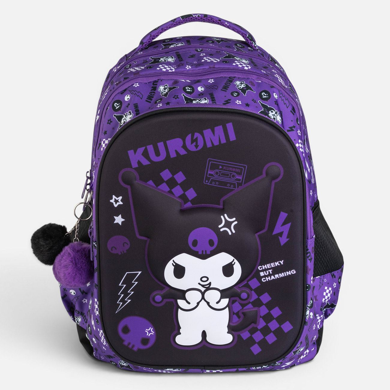 Ghiozdan pentru Clasele Primare Mov 3D Kuromi 32x15x42cm