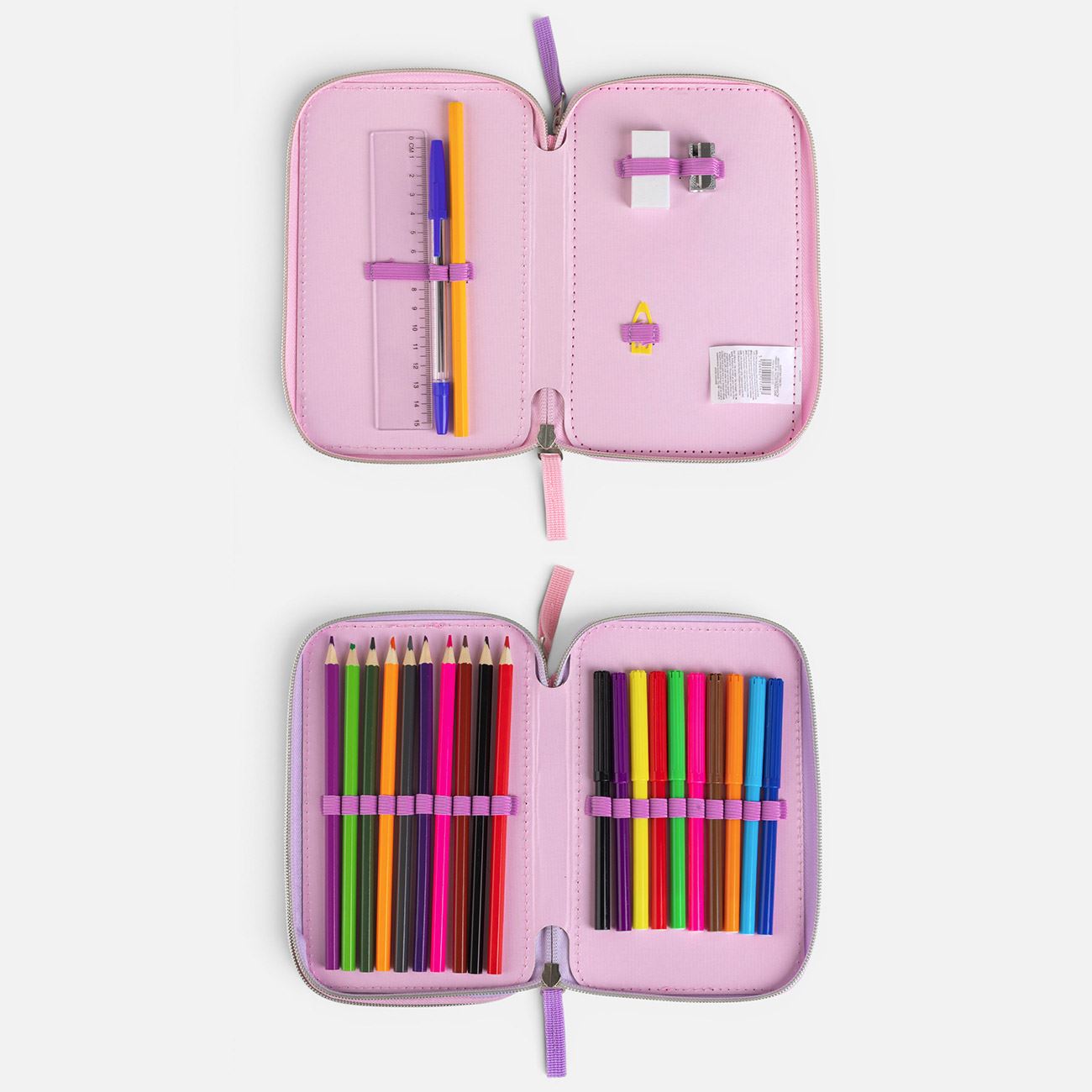 Penar Echipat Dublu Roz "Meow" cu Squeeze in Forma de Labuta 12,5x4,5x19,5cm - poza 3