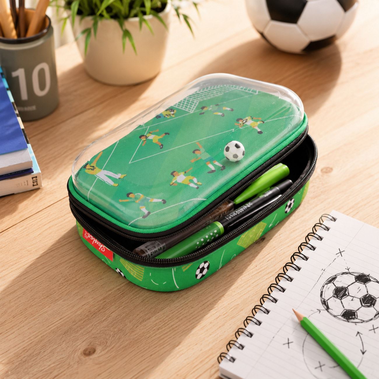 Penar 3D Teren de Fotbal cu Minge 21x7x13,5cm - poza 2