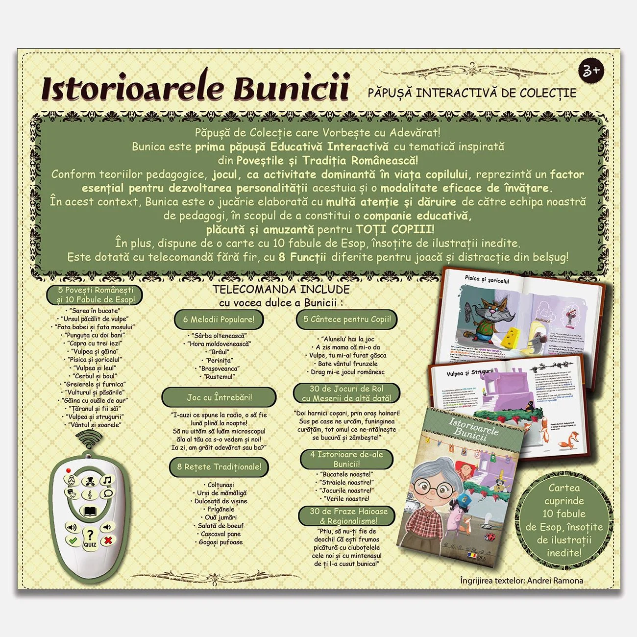 Jucarie Interactiva Istorioarele Bunicii! - Idea - poza 3