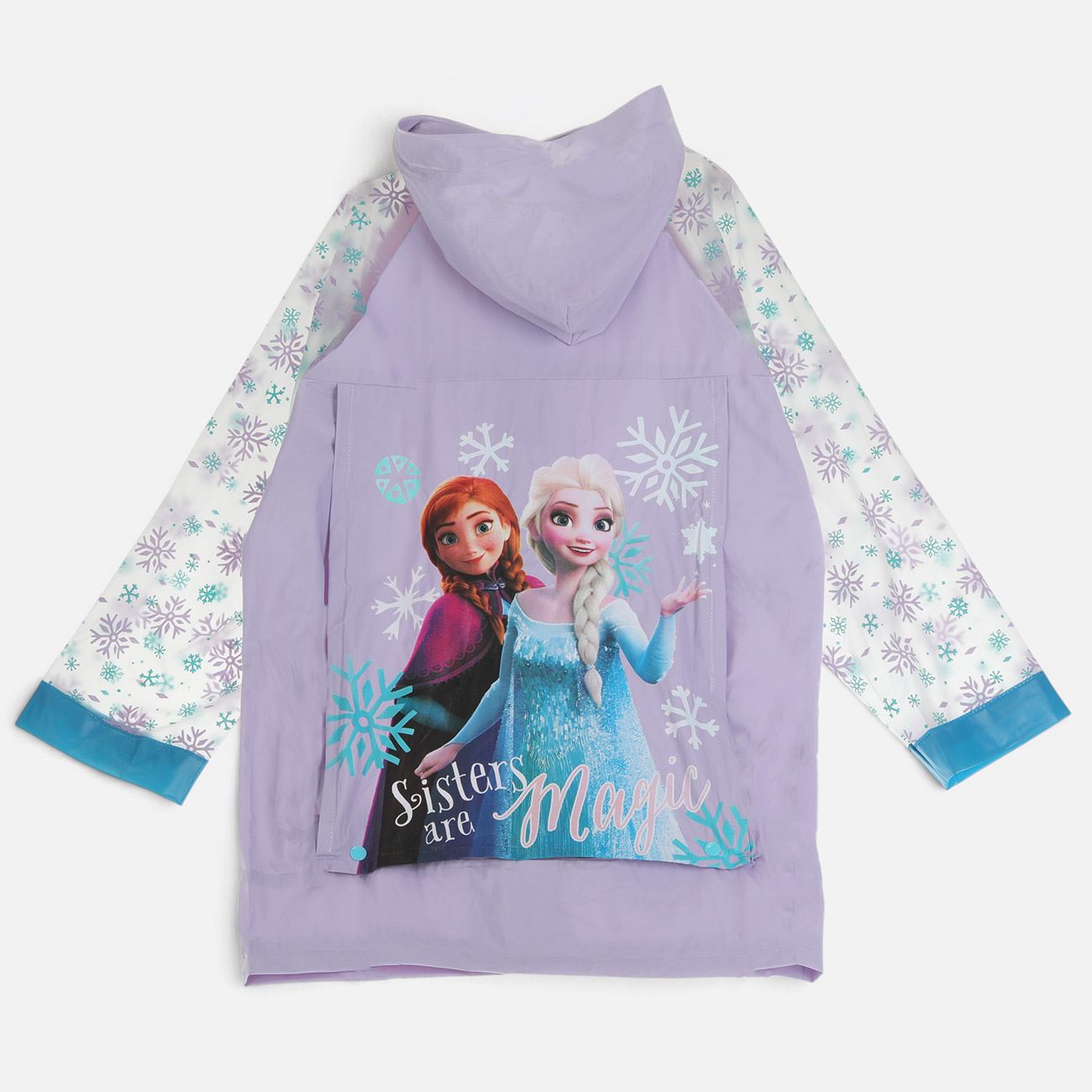 Pelerina de Ploaie Lila cu Maneci Transparente Frozen pentru Copii - Marime Universala - poza 3