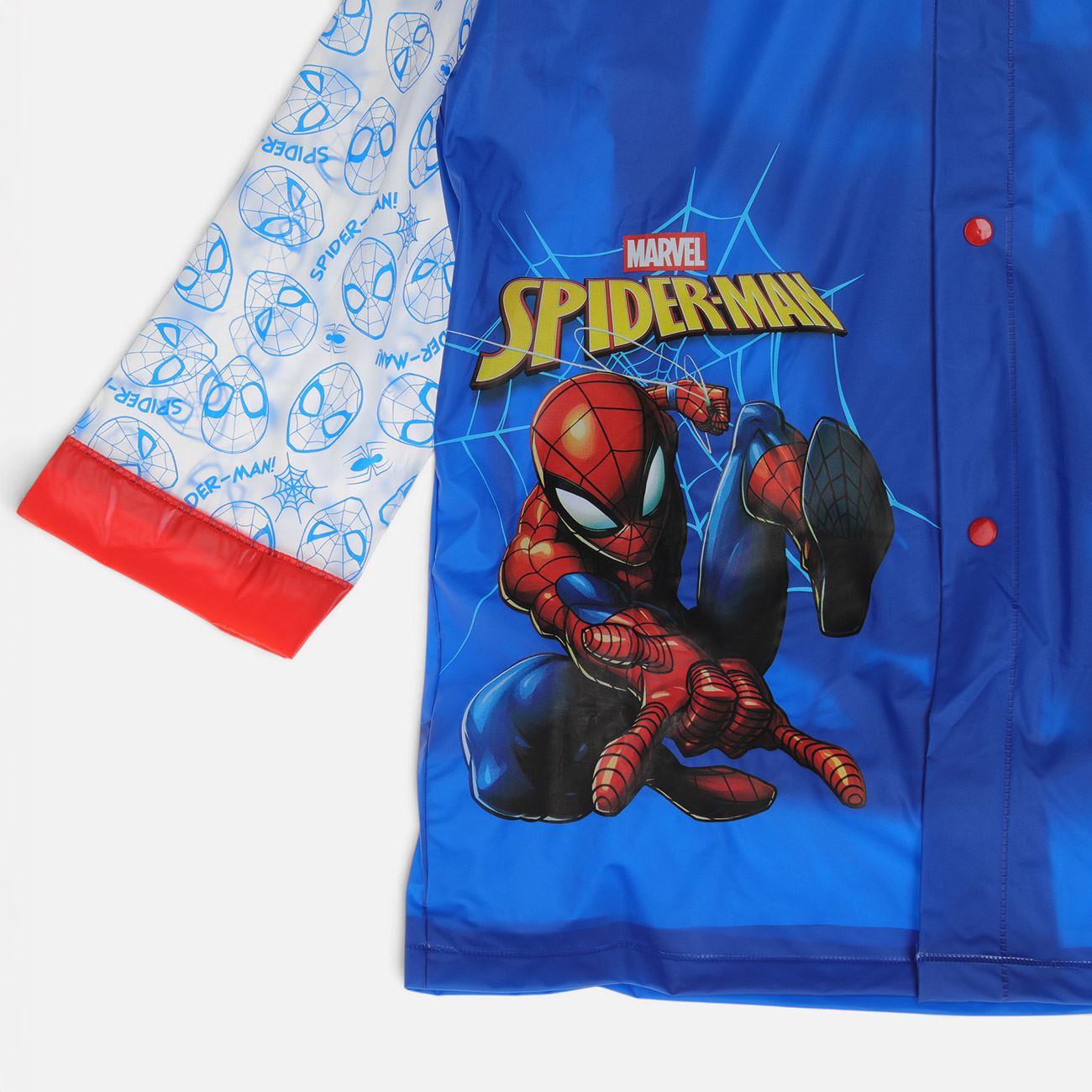 Pelerina de Ploaie Albastra cu Maneci Transparente Spiderman pentru Copii - Marime Universala - poza 2