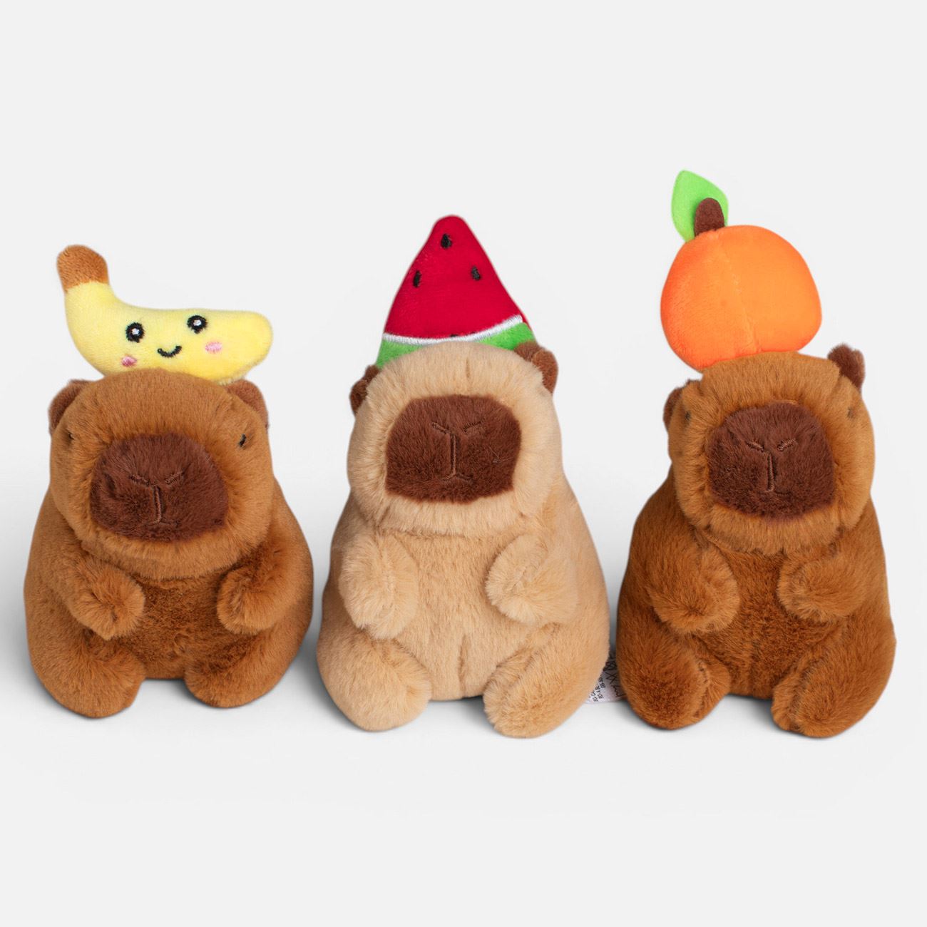 Jucarie de Plus Capybara cu Fructe 15cm