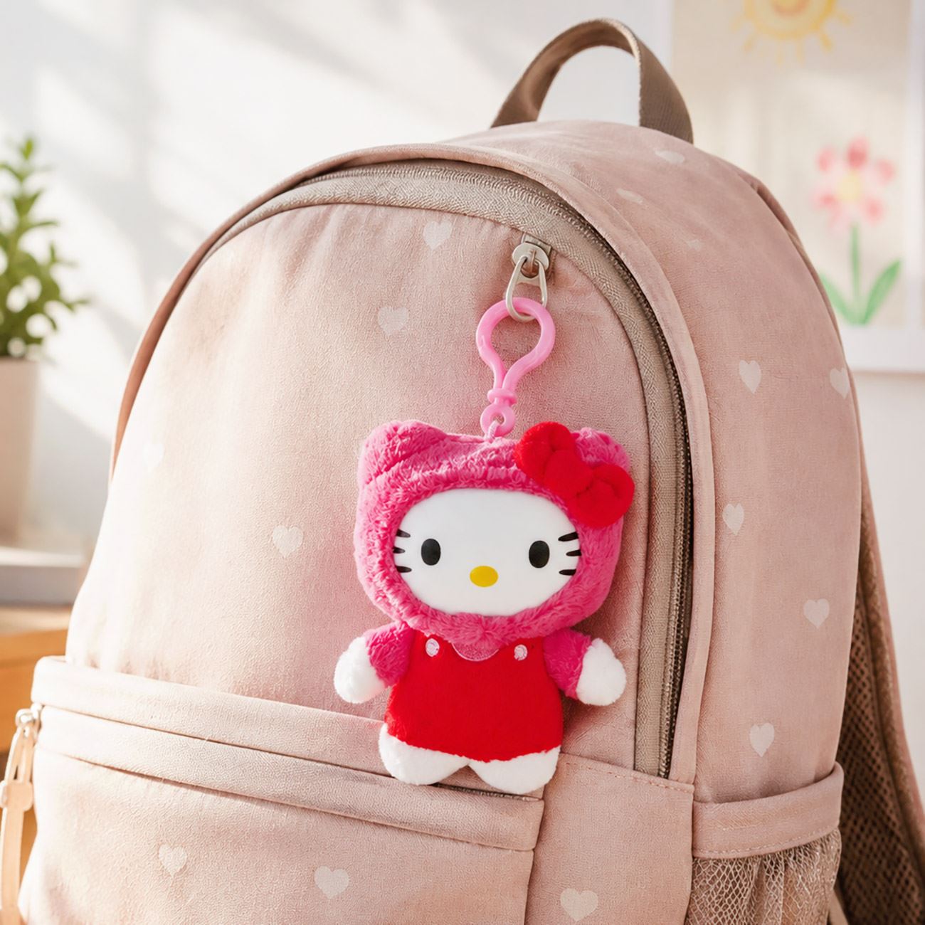 Figurina de Plus Hello Kitty cu Clama 18cm - poza 2