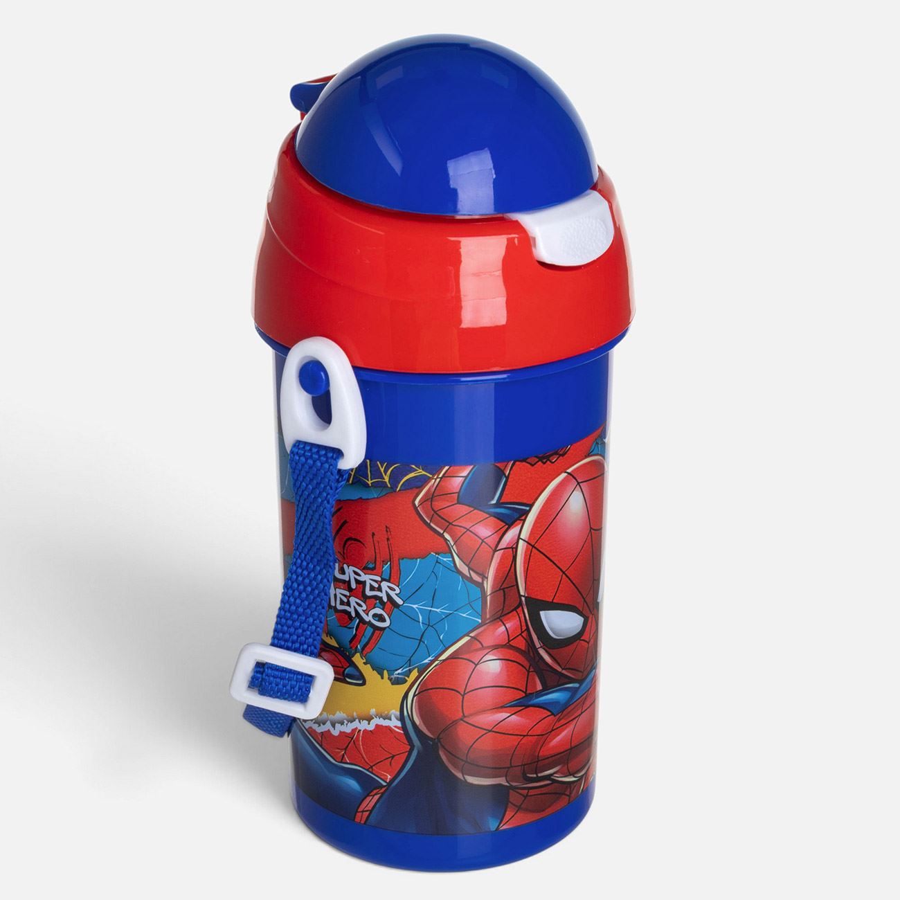 Sticla Pop Up Spiderman Albastra 500ml