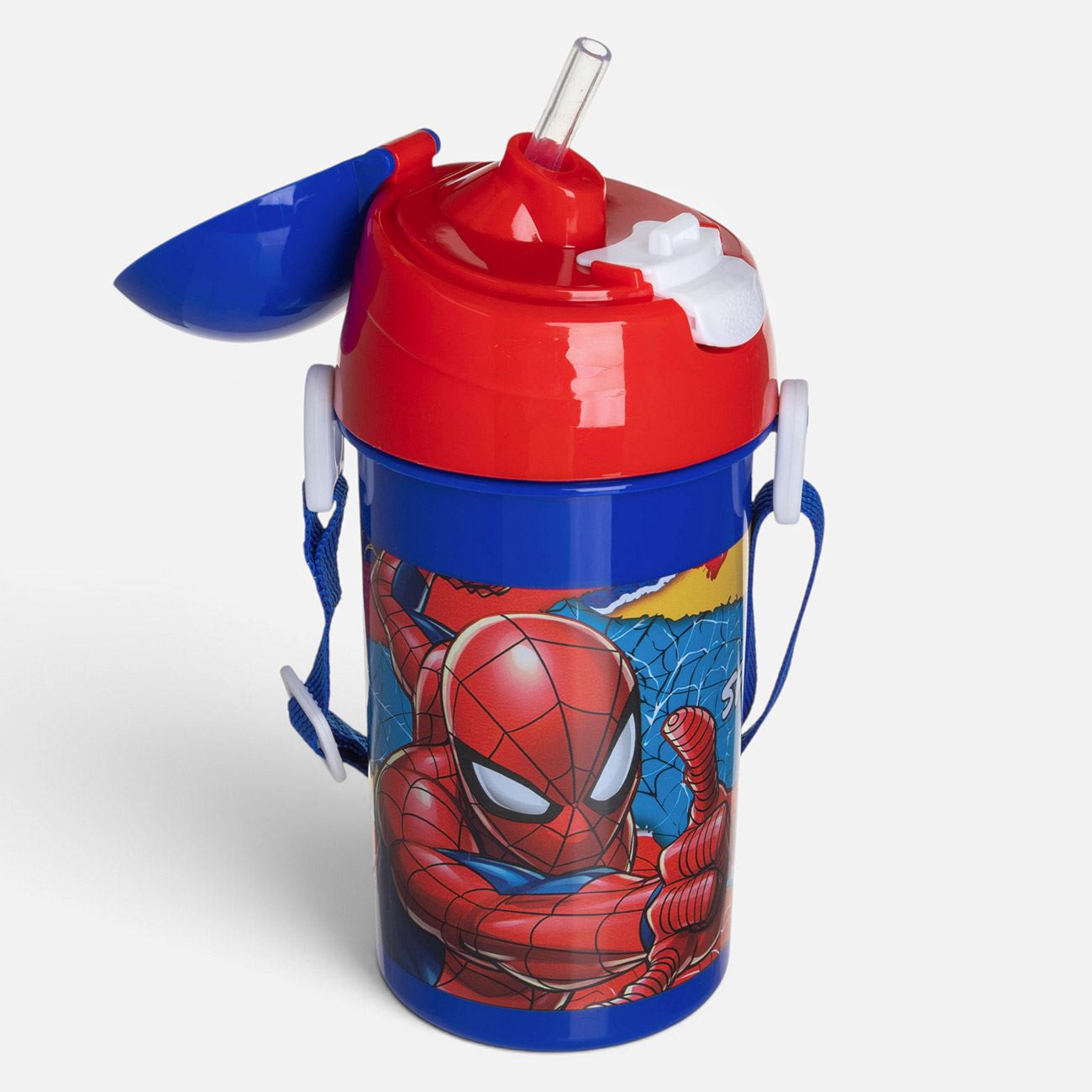 Sticla Pop Up Spiderman Albastra 500ml - poza 3