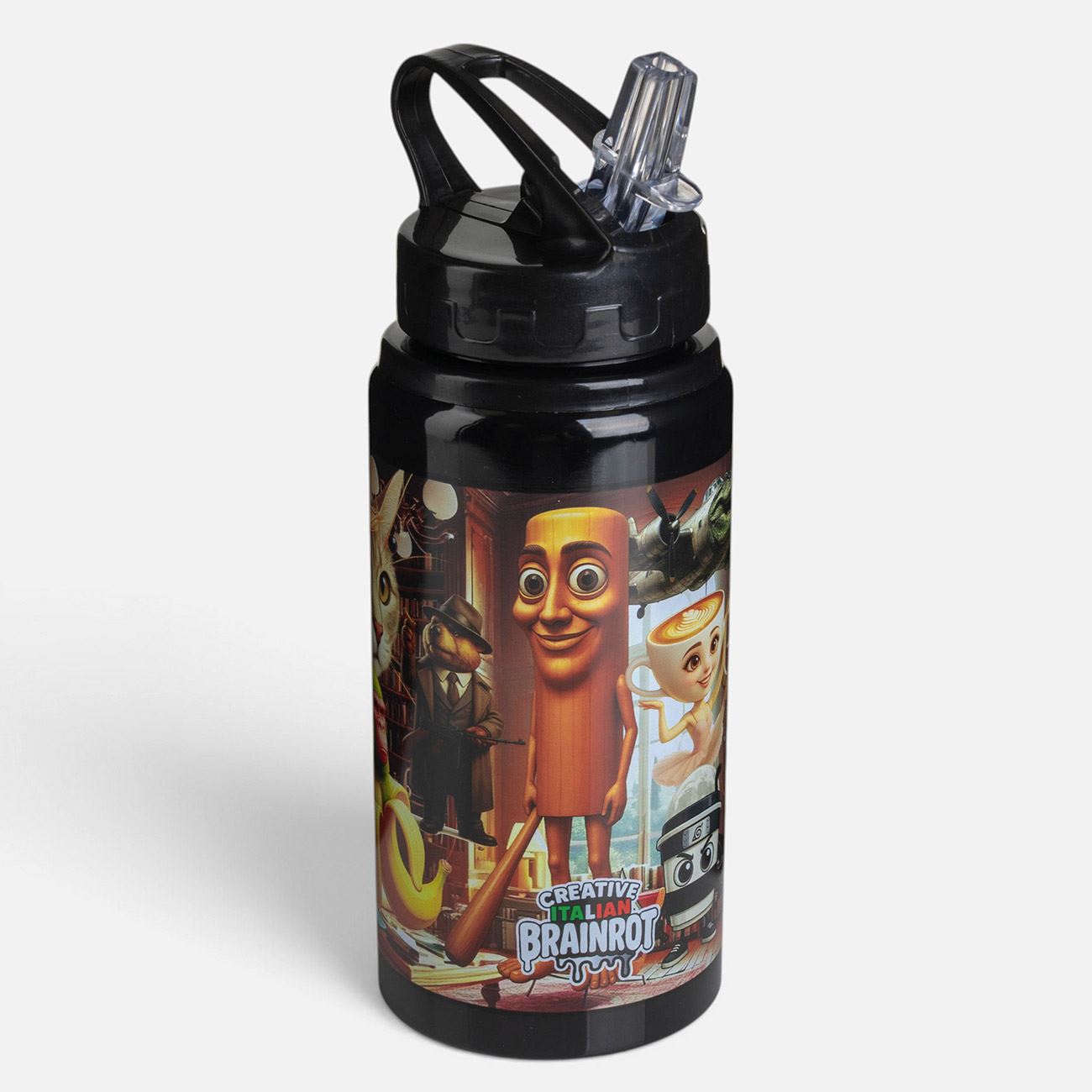 Sticla Apa din Aluminiu cu Capac Flip Top Brainrot 500ml