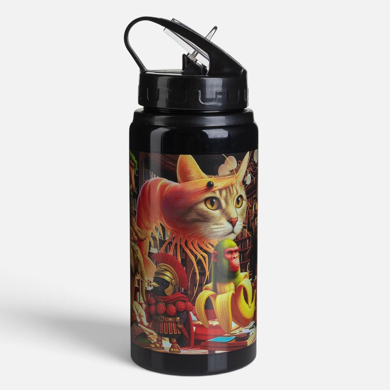 Sticla Apa din Aluminiu cu Capac Flip Top Brainrot 500ml - poza 2