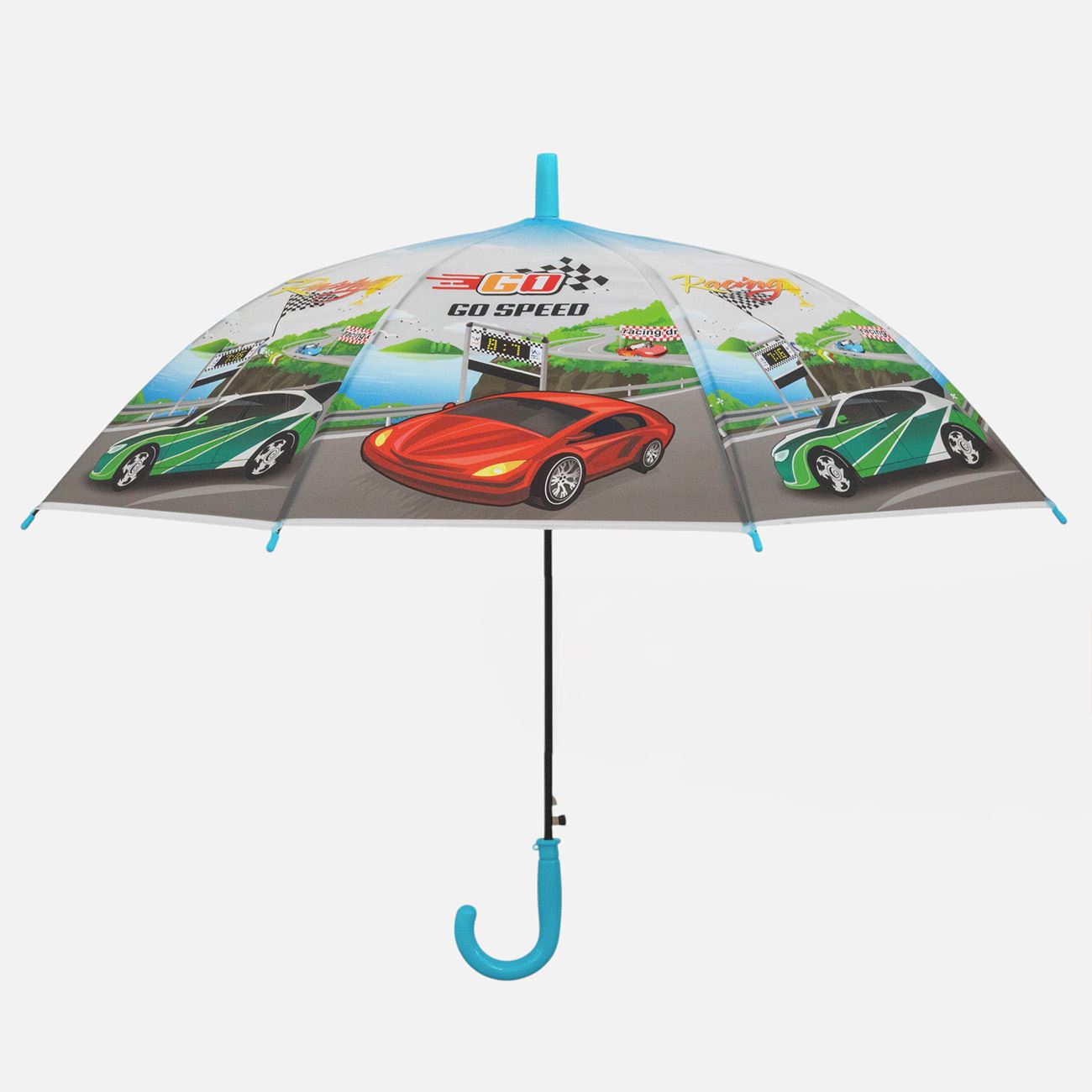 Umbrela de Ploaie Tip Baston Automata Masinute pentru Copii 66cm - poza 3