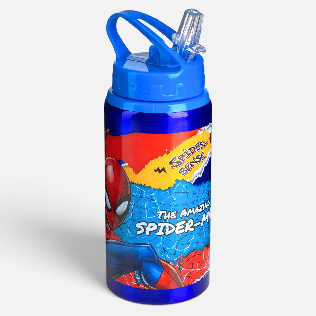 Sticla din Aluminiu Flip Top Albastra Spiderman pentru Copii 500ml