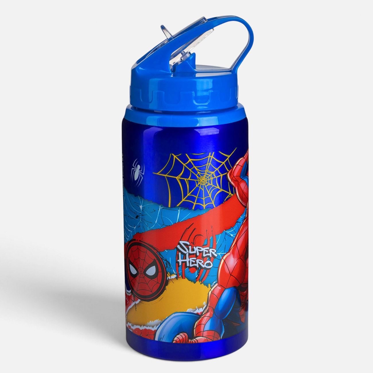 Sticla din Aluminiu Flip Top Albastra Spiderman pentru Copii 500ml - poza 2