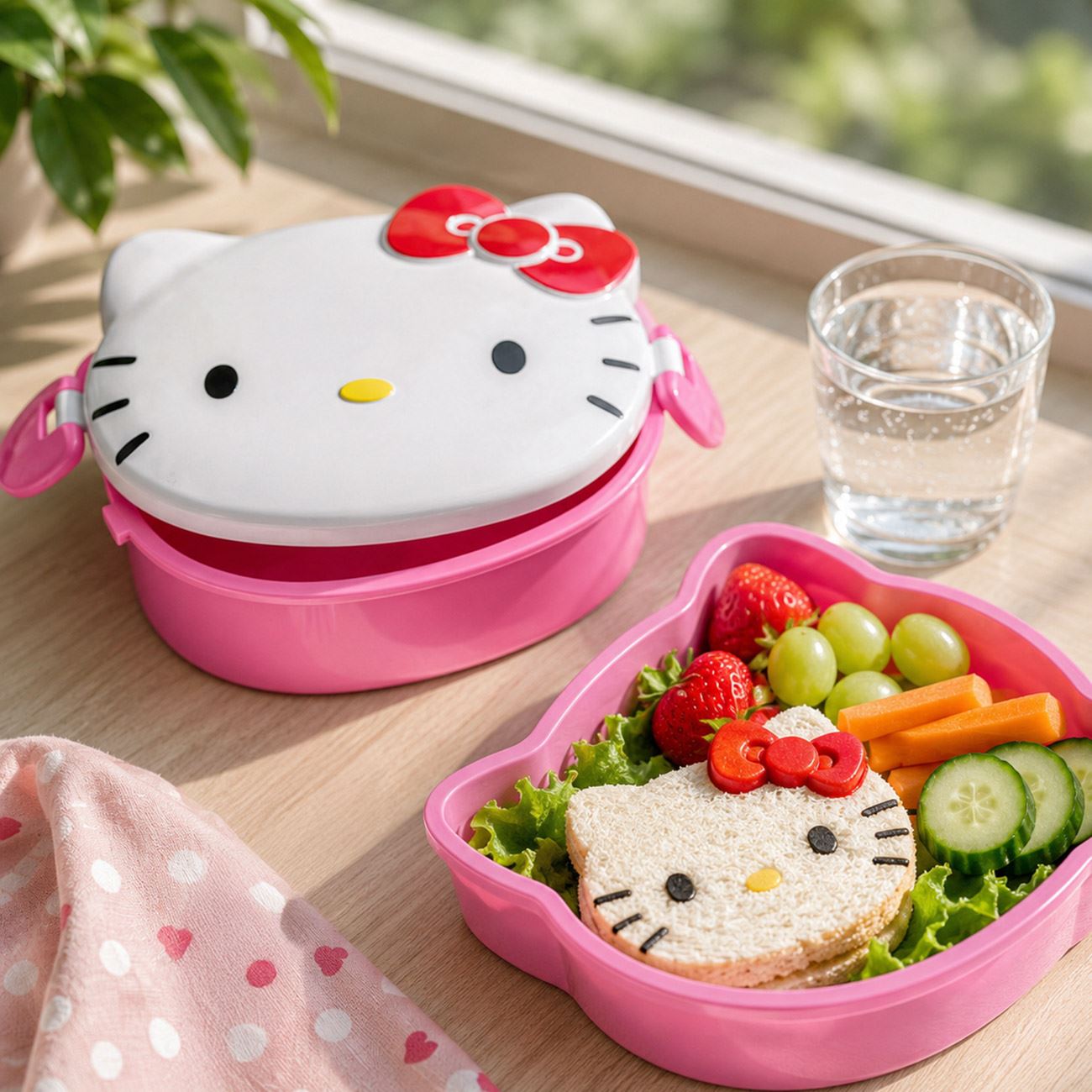 Caserola Roz 3D Hello Kitty 1L - poza 2