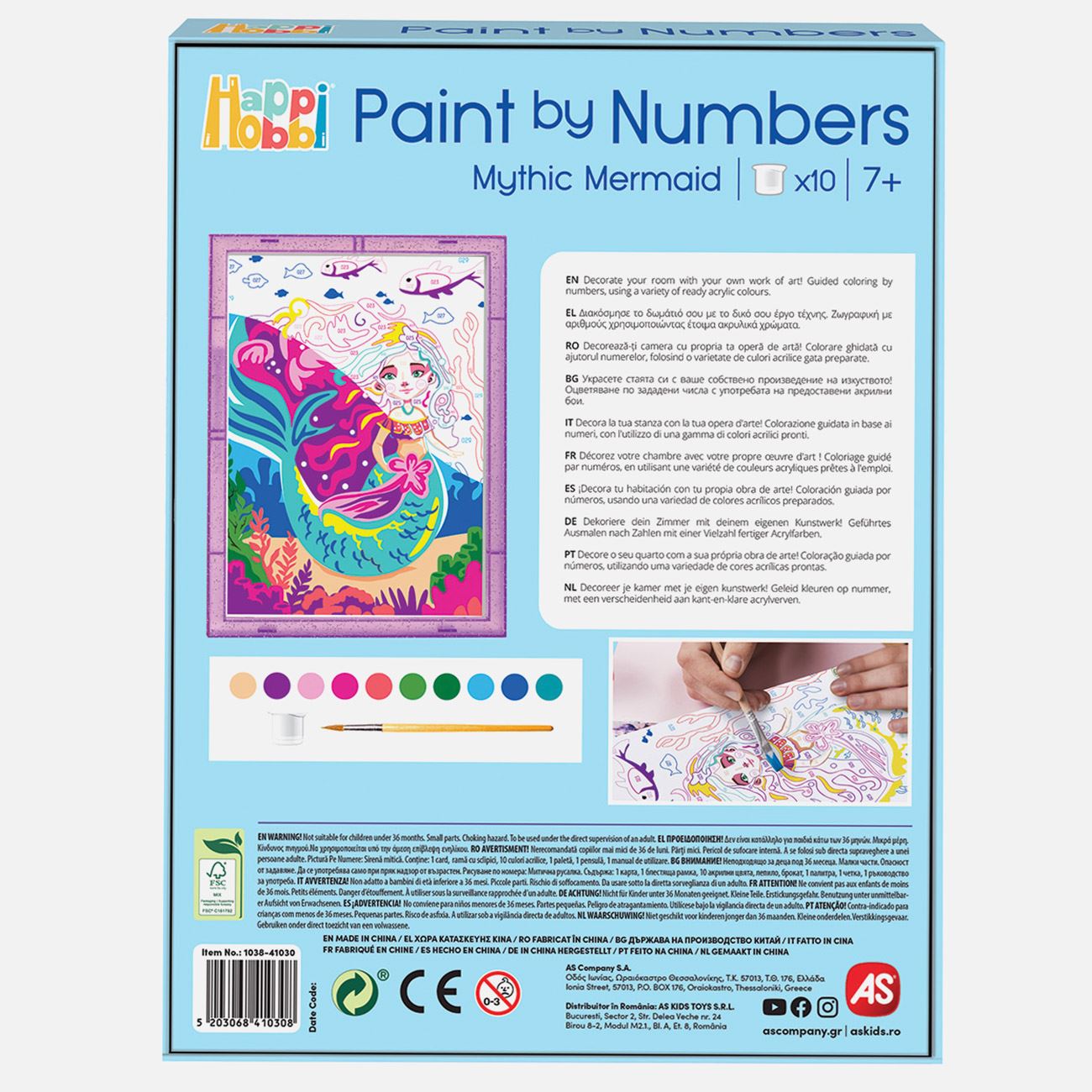 HappiHobbi Pictura pe Numere Mythical Mermaid - AS - poza 5