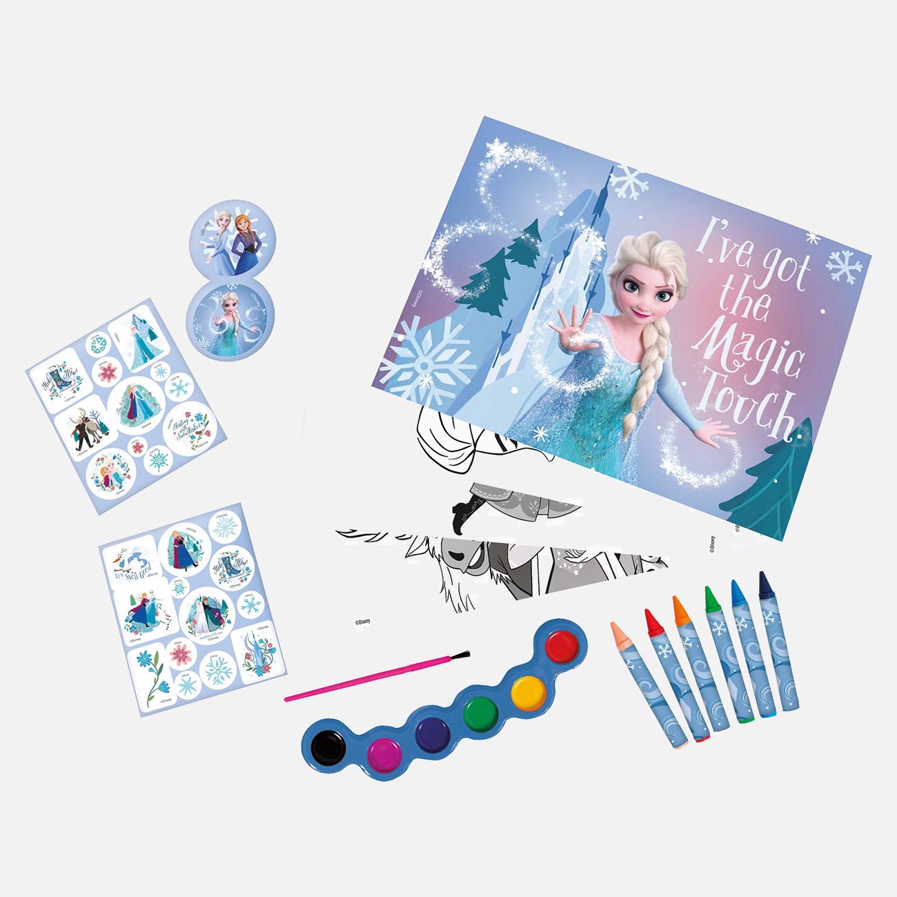 Set Pictura Frozen Icy Adventure cu Geanta Transparenta - AS - poza 2
