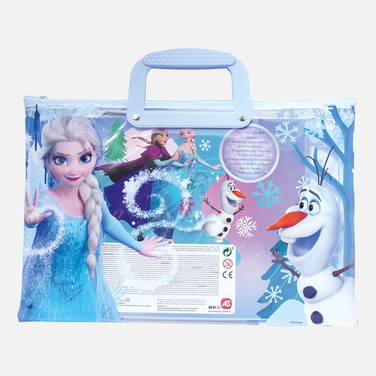 Set Pictura Frozen Icy Adventure cu Geanta Transparenta - AS - poza 3