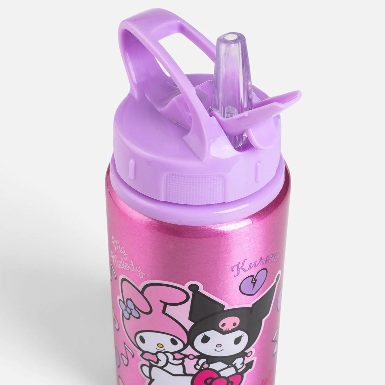 Sticla din Aluminiu Flip Top Roz Lila Hello Kitty pentru Copii 500ml - poza 3