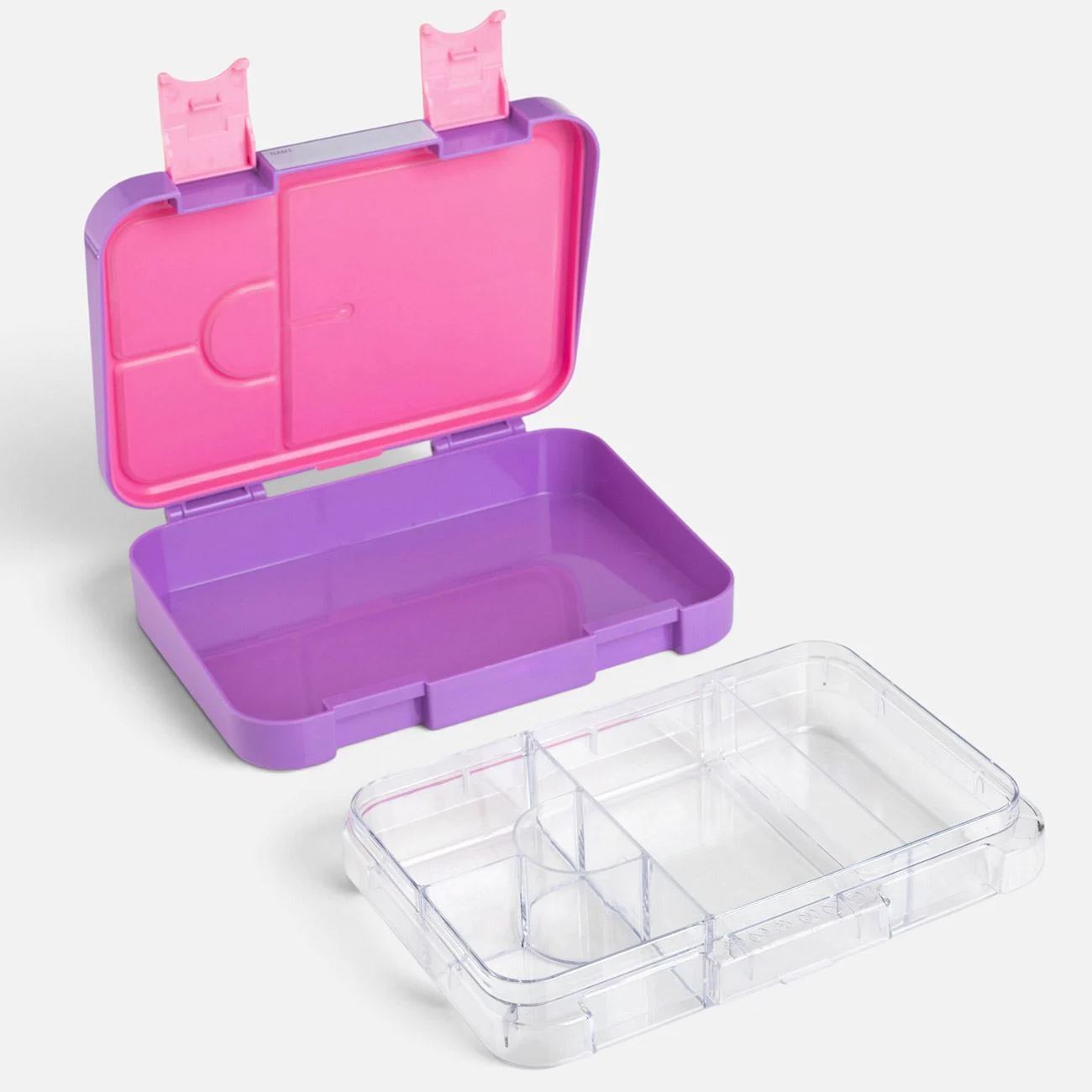 Caserola cu Compartimente Lila cu Fluturi 750ml
