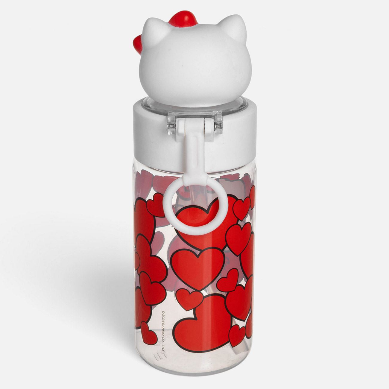 Sticla din Plastic Pop Up cu Model 3D Hello Kitty pentru Copii 500ml - poza 4