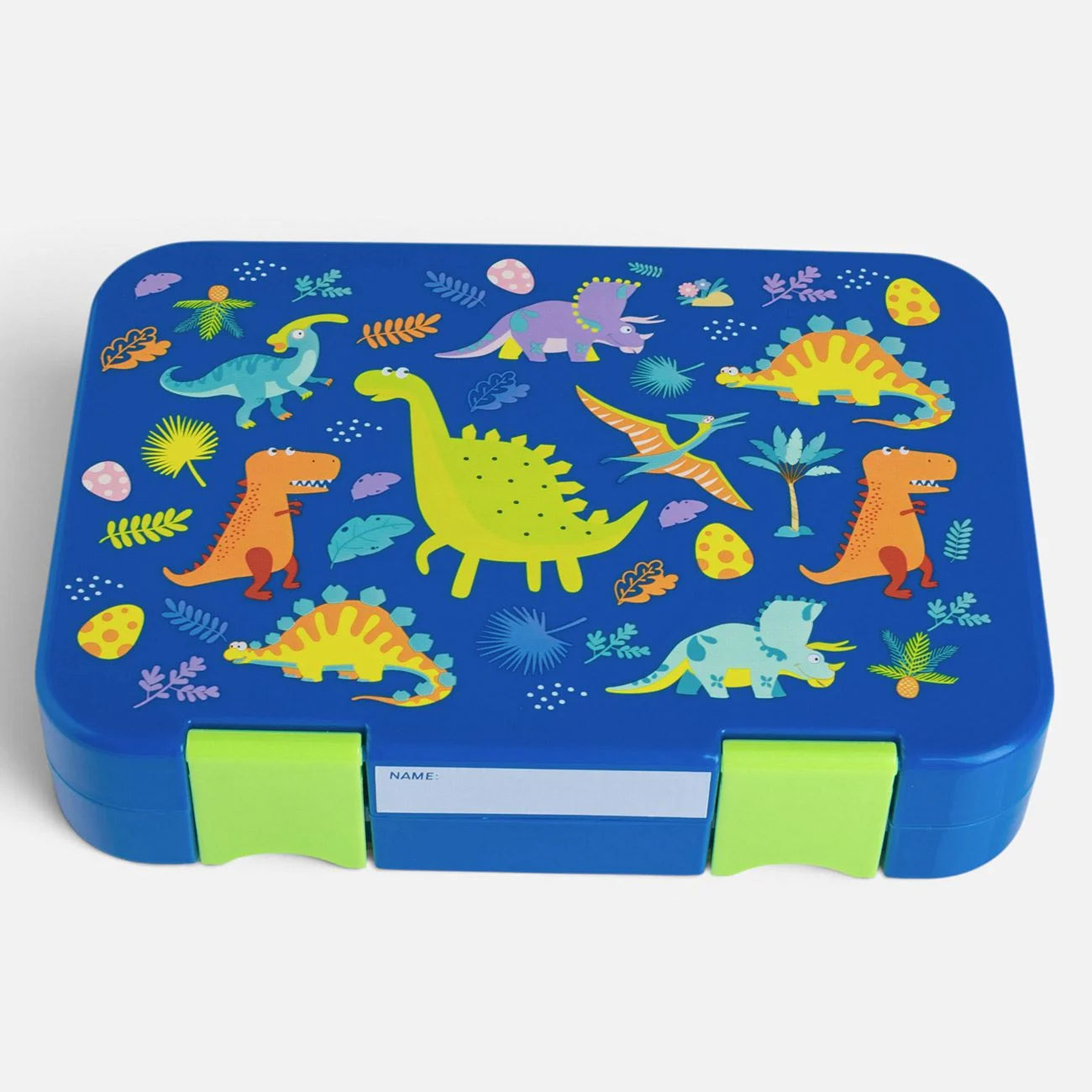 Caserola cu Compartimente Albastra cu Dinozaur 750ml - poza 2