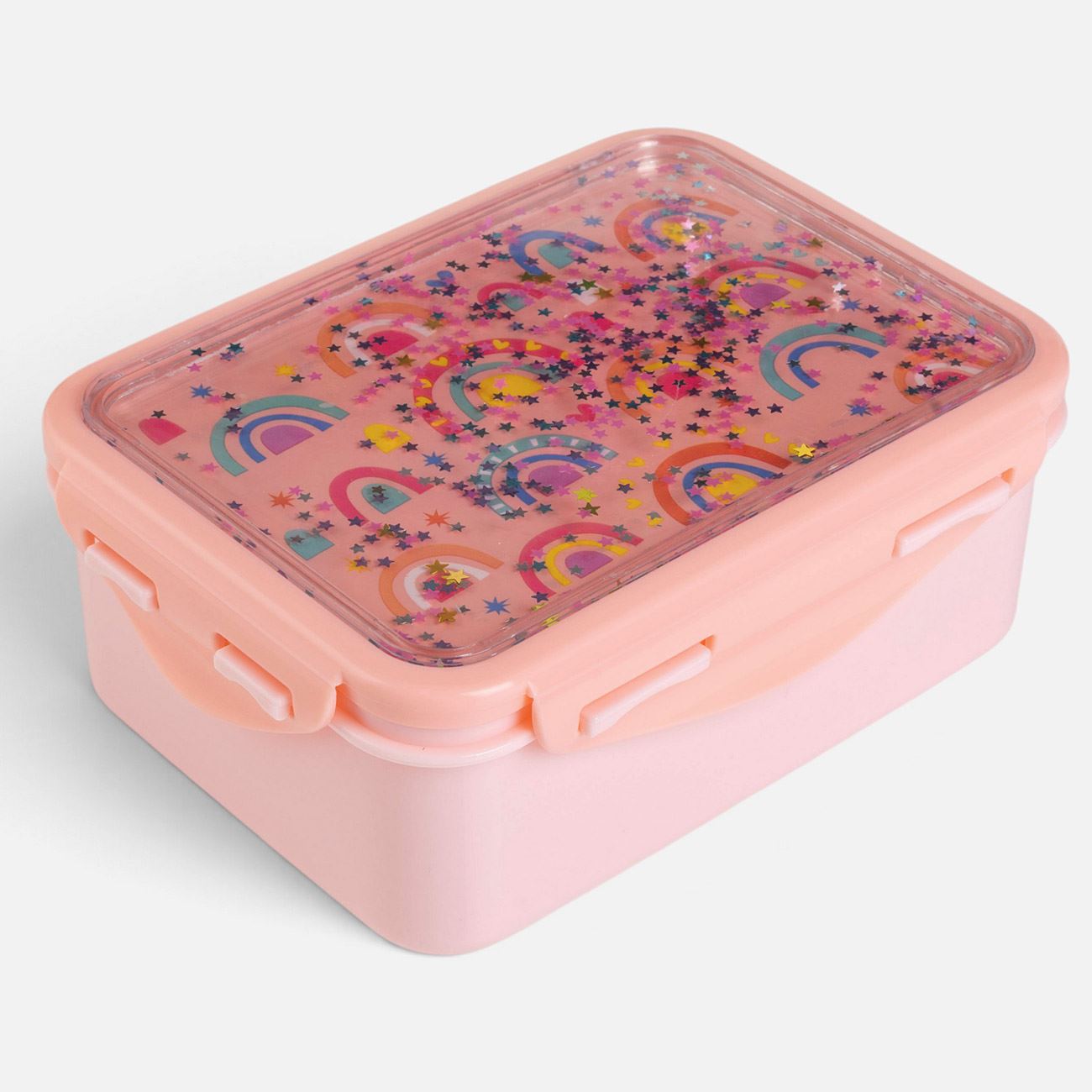 Caserola Somon cu Capac de Siguranta Rainbow si Confetti 900ml