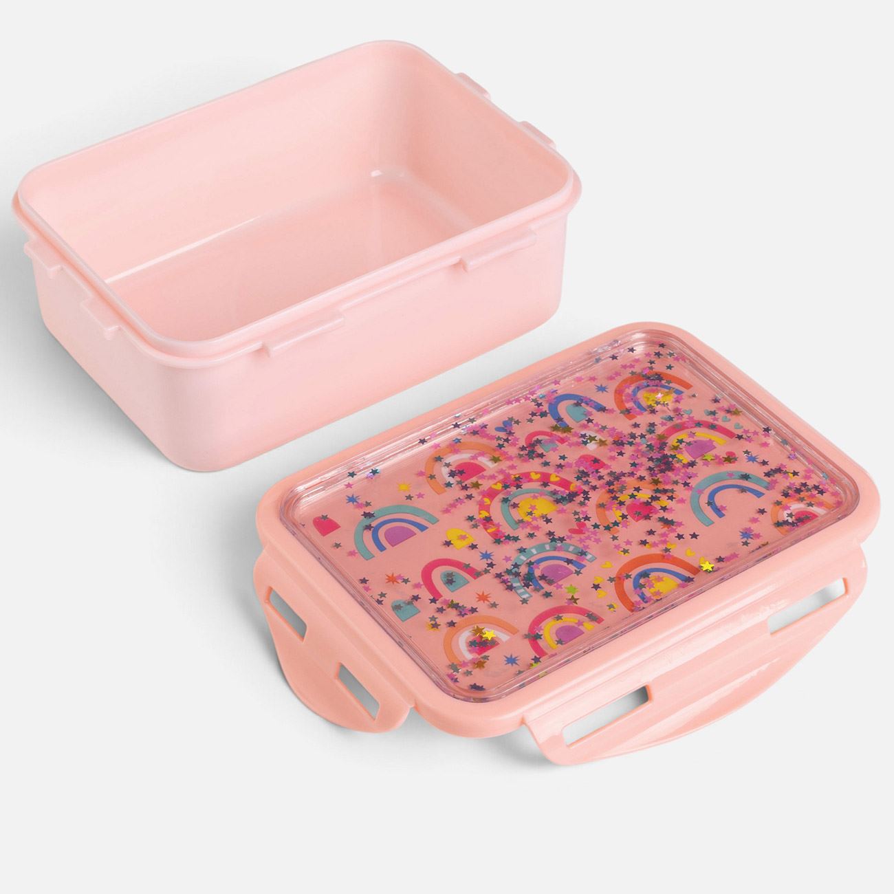 Caserola Somon cu Capac de Siguranta Rainbow si Confetti 900ml - poza 2