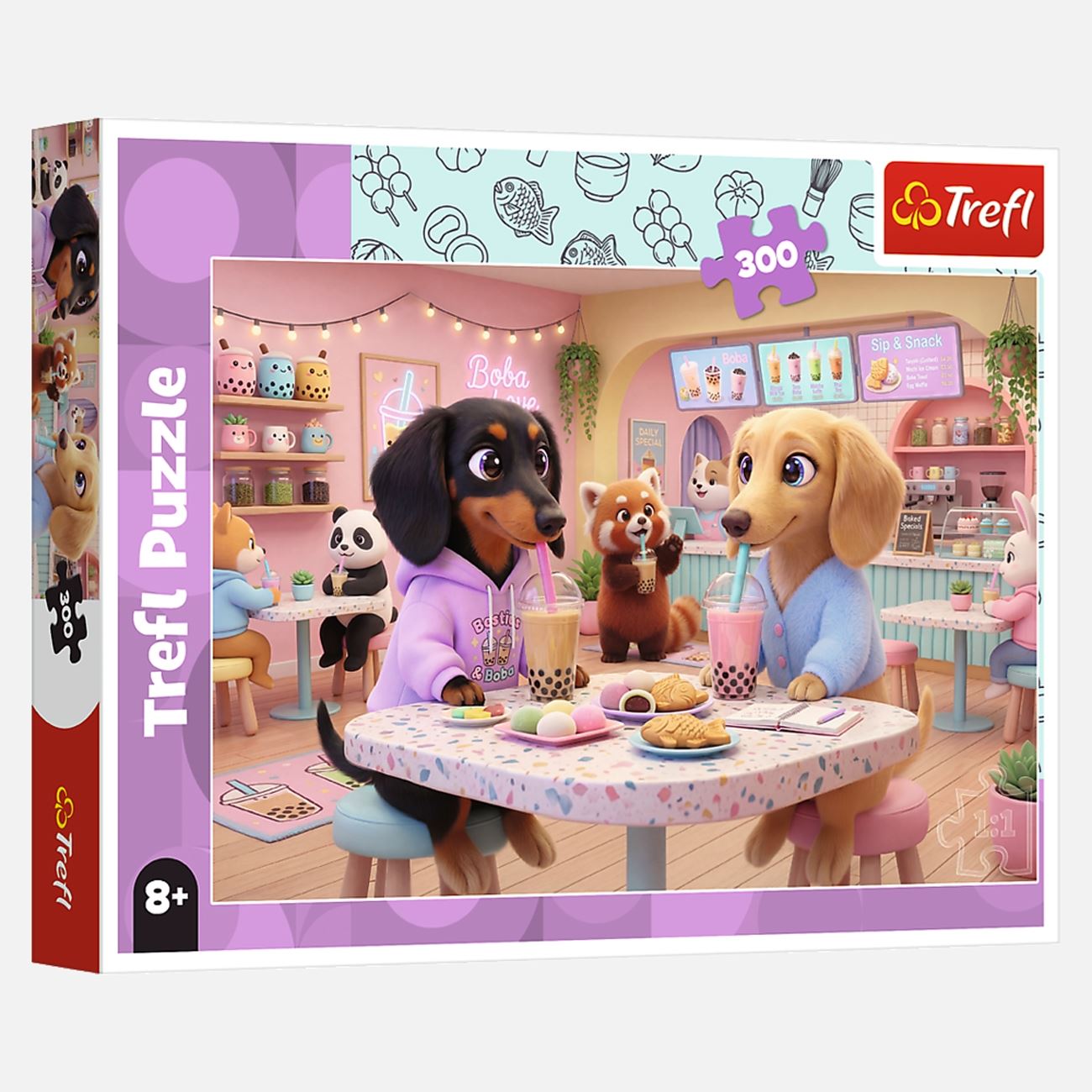 Puzzle cu Catelusi & Milkshake (300 Piese) - Trefl