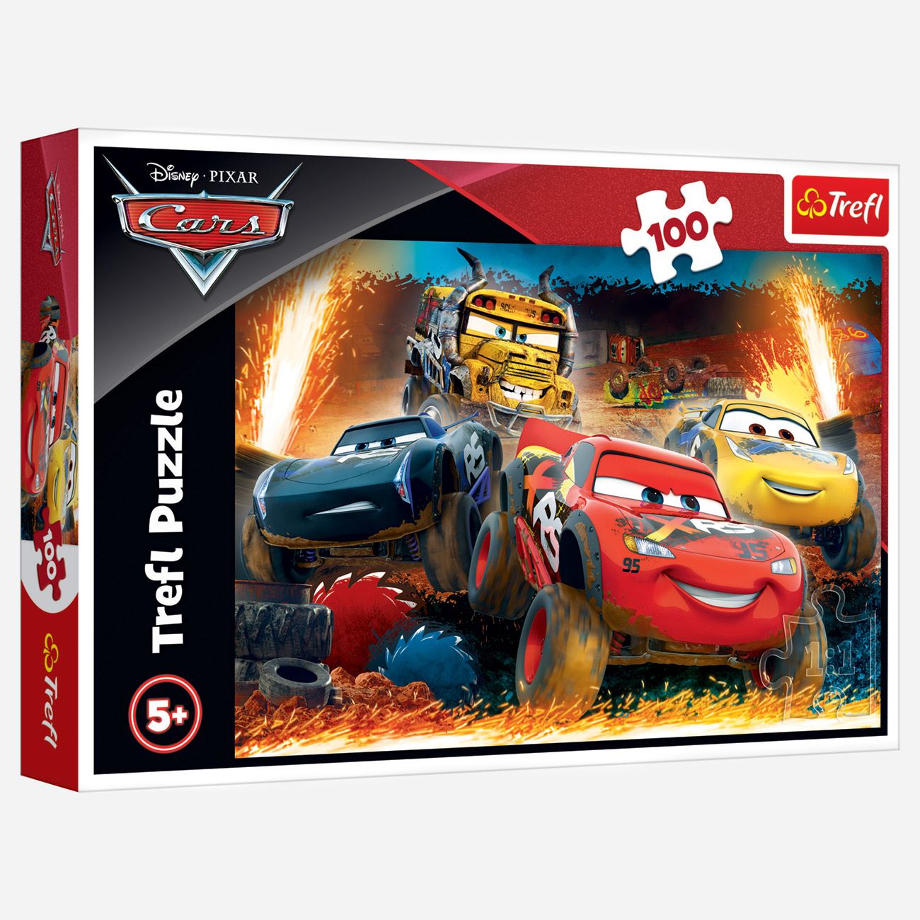 PUZZLE 100PIESE CURSE MASINI 4MASINI