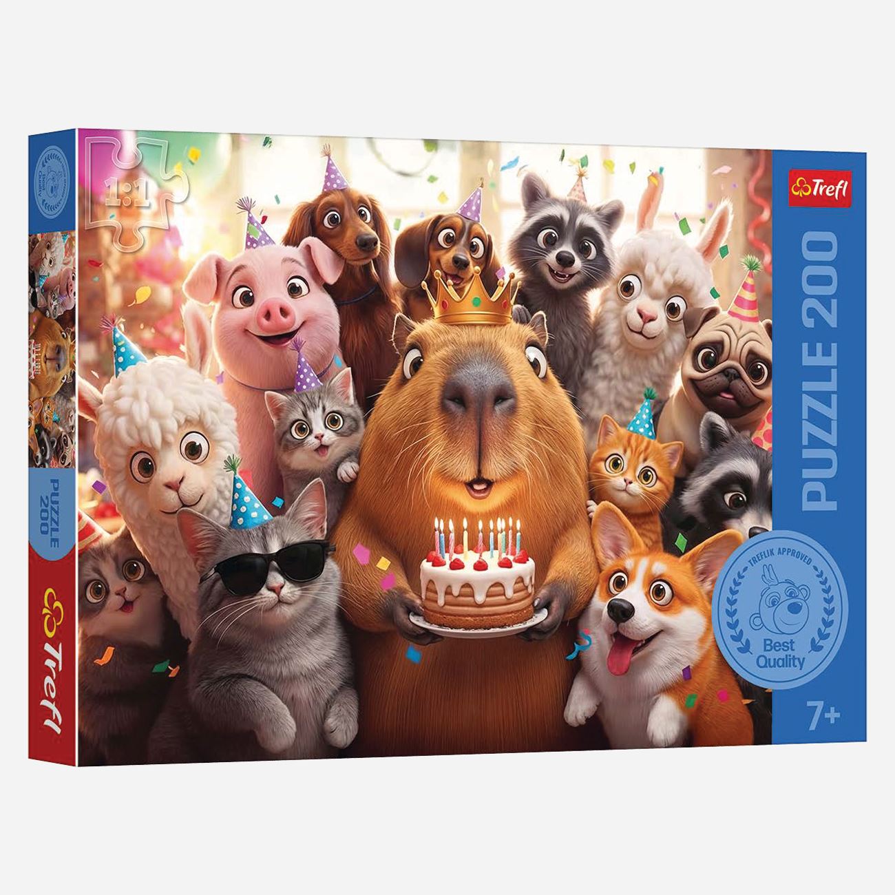 Puzzle Party Capybara (200 Piese) - Trefl