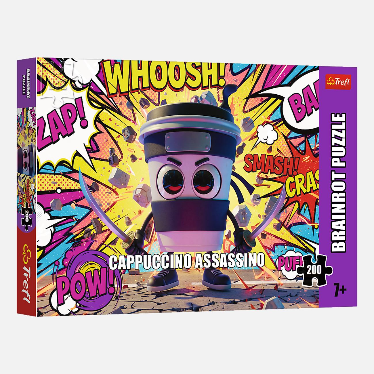 Puzzle Brainrots Cappuccino Assassino (200 Piese) - Trefl