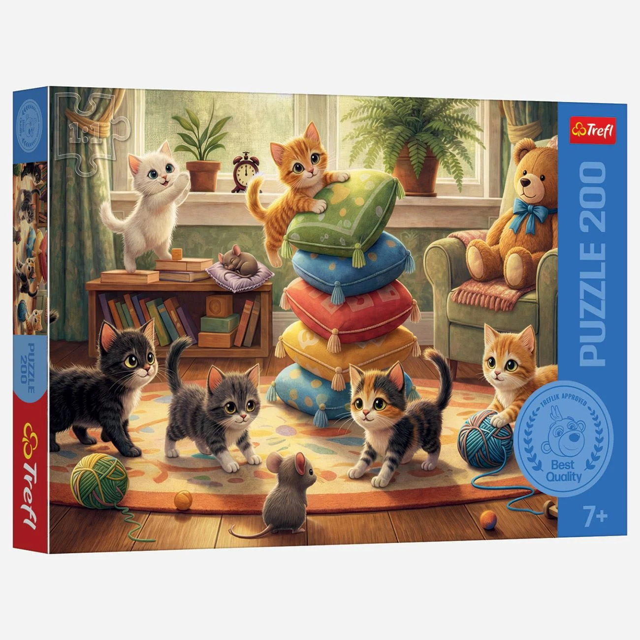 Puzzle Pisici & Perne (200 Piese) - Trefl