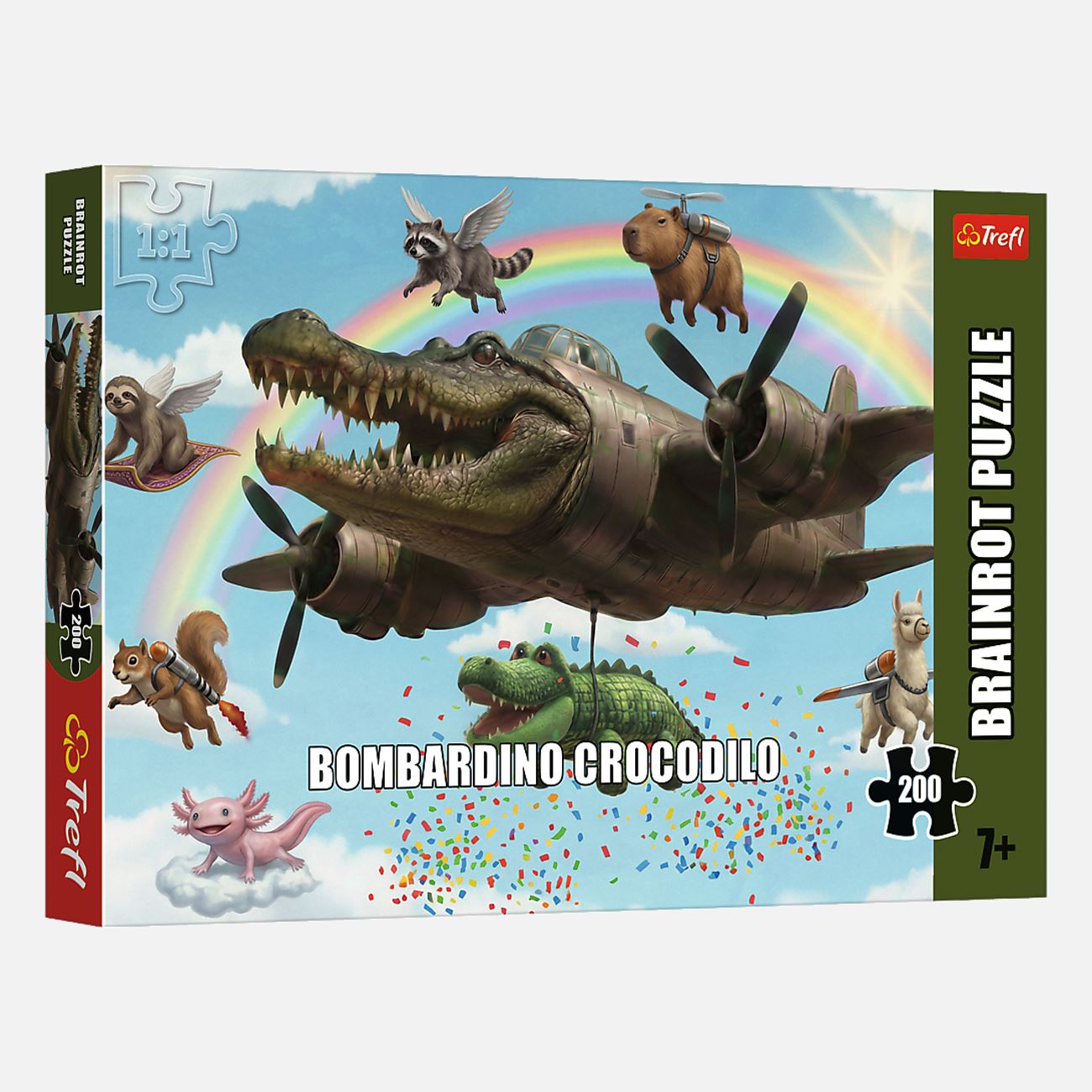 Puzzle Brainrots Bombardino Crocodilo (200 Piese) - Trefl