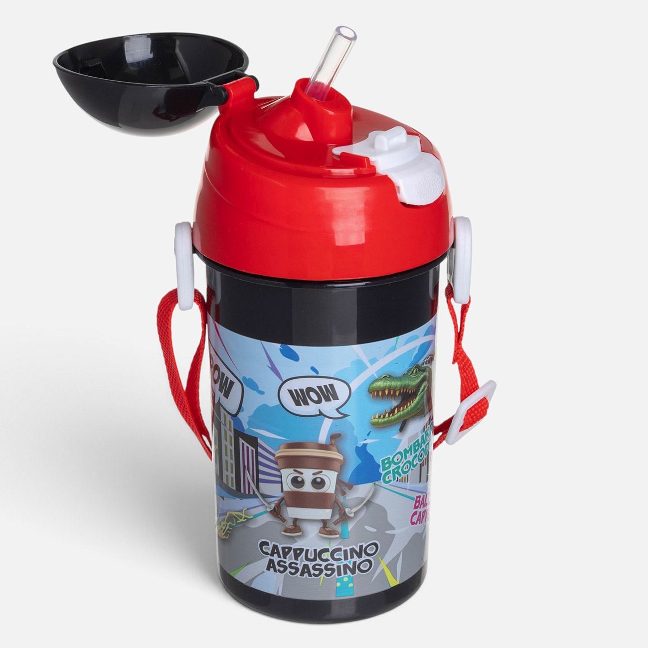 Sticla de Apa Pop Up Brainrots Neagra 500ml - poza 2