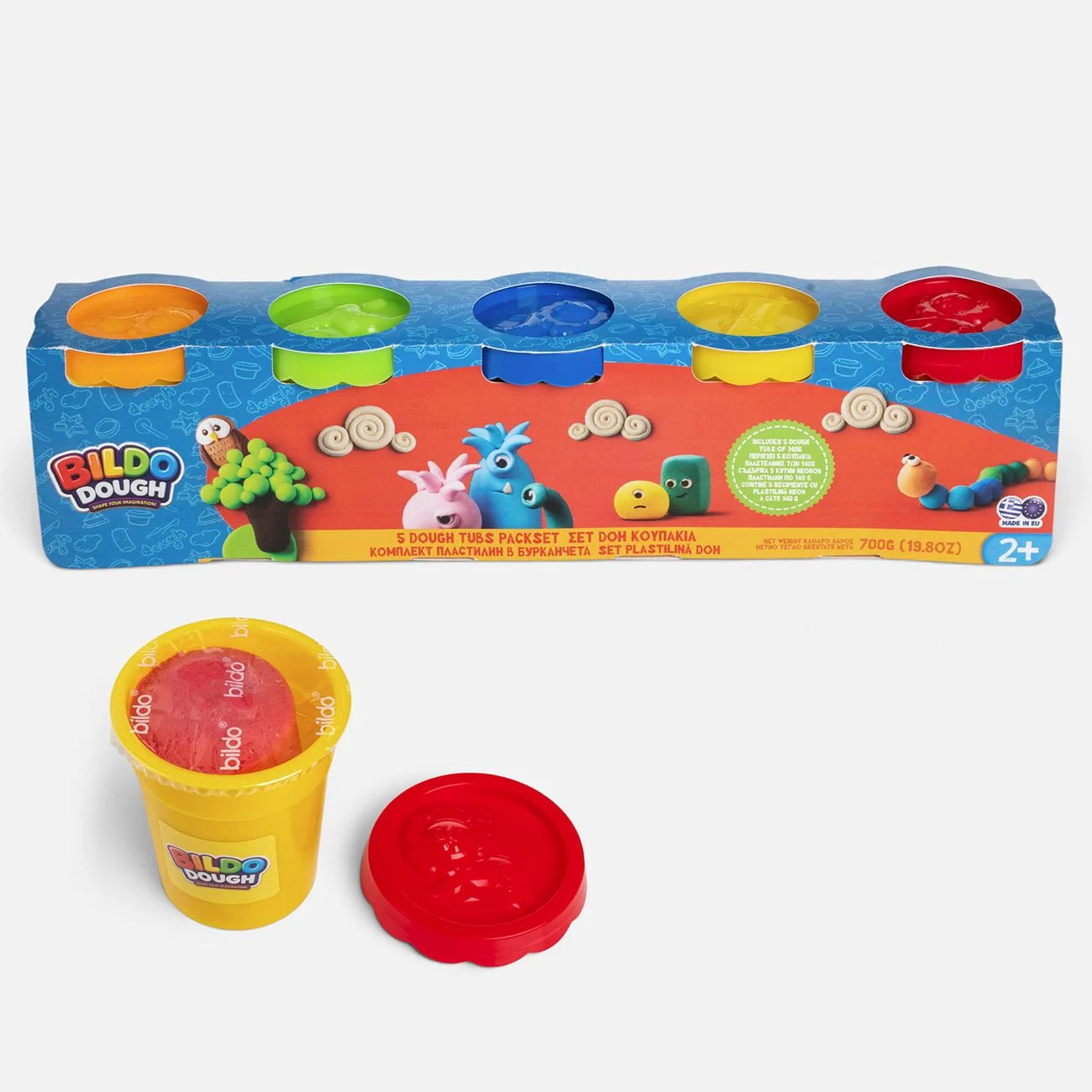 PLASTILINA SET BORCANE 5X135G DIVER