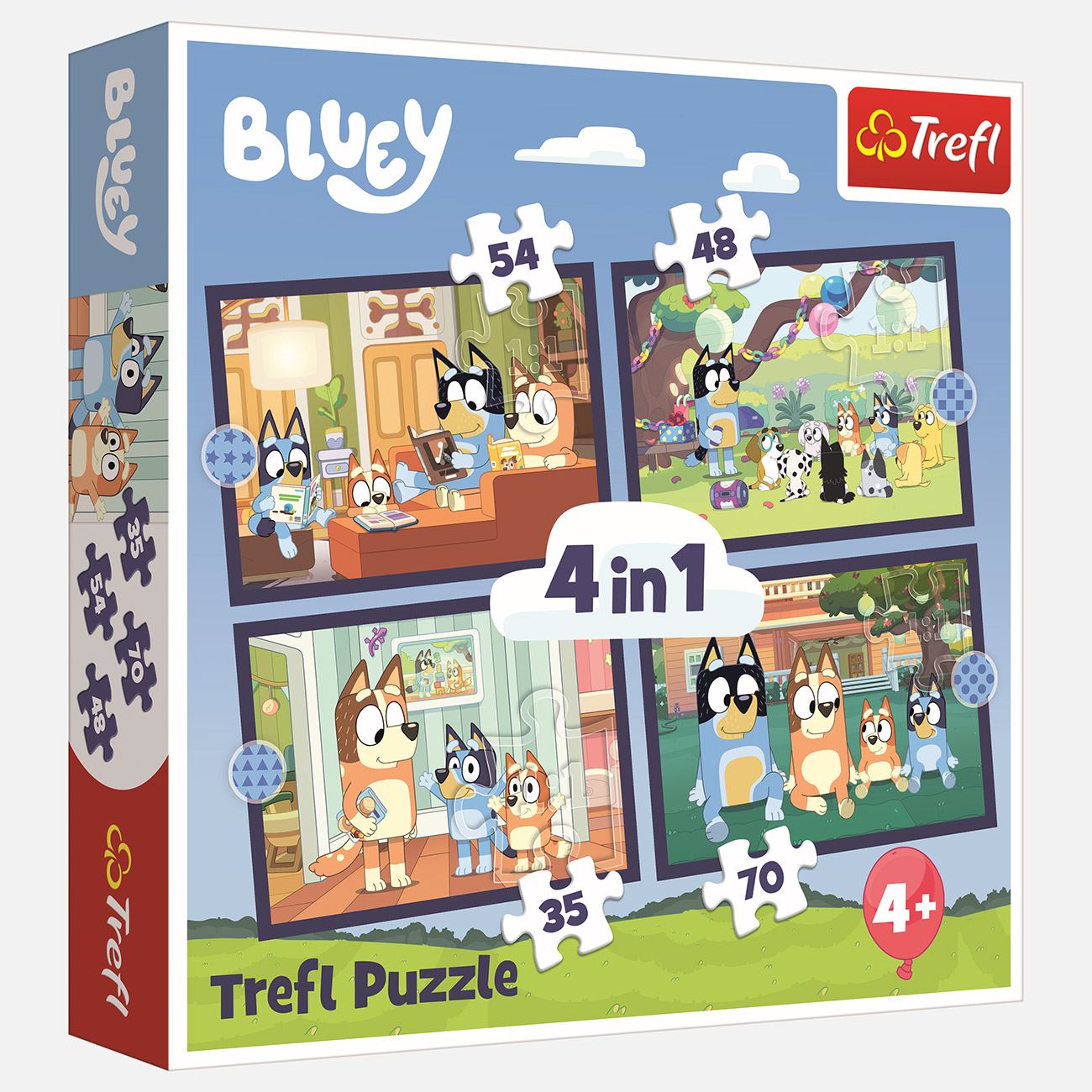 Puzzle Bluey 4 in 1 - Trefl