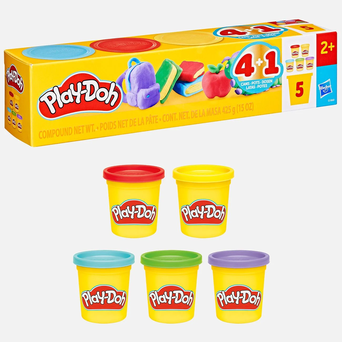 Set Plastilina Play-Doh Back To School 4+1 - Hasbro