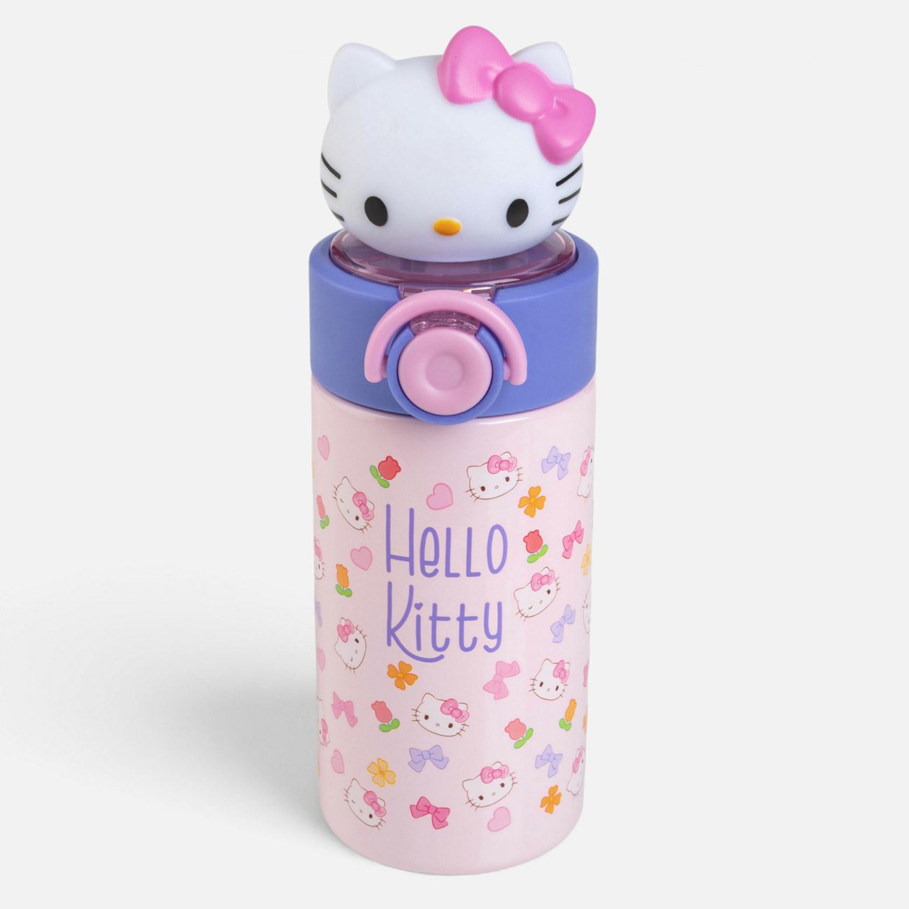 Sticla Termica pentru Copii din Inox Pop Up cu Design 3D Hello Kitty 350ml