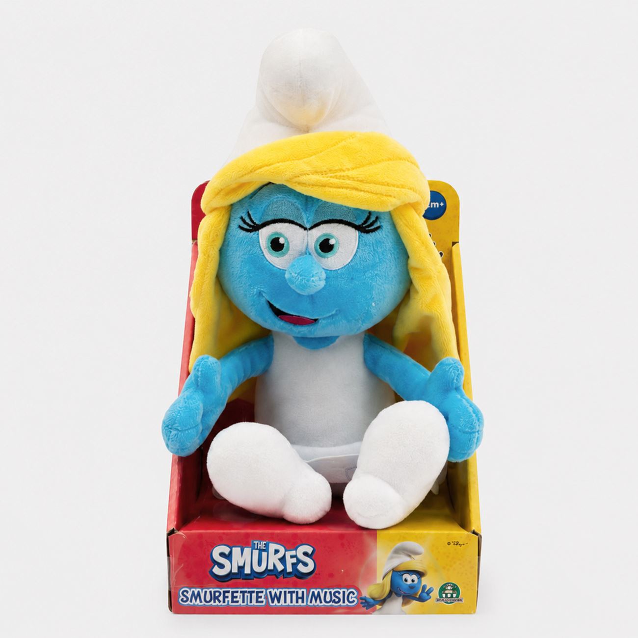 Figurina de Plus Strumfita cu Sunet 25cm - Giochi Preziosi - poza 2