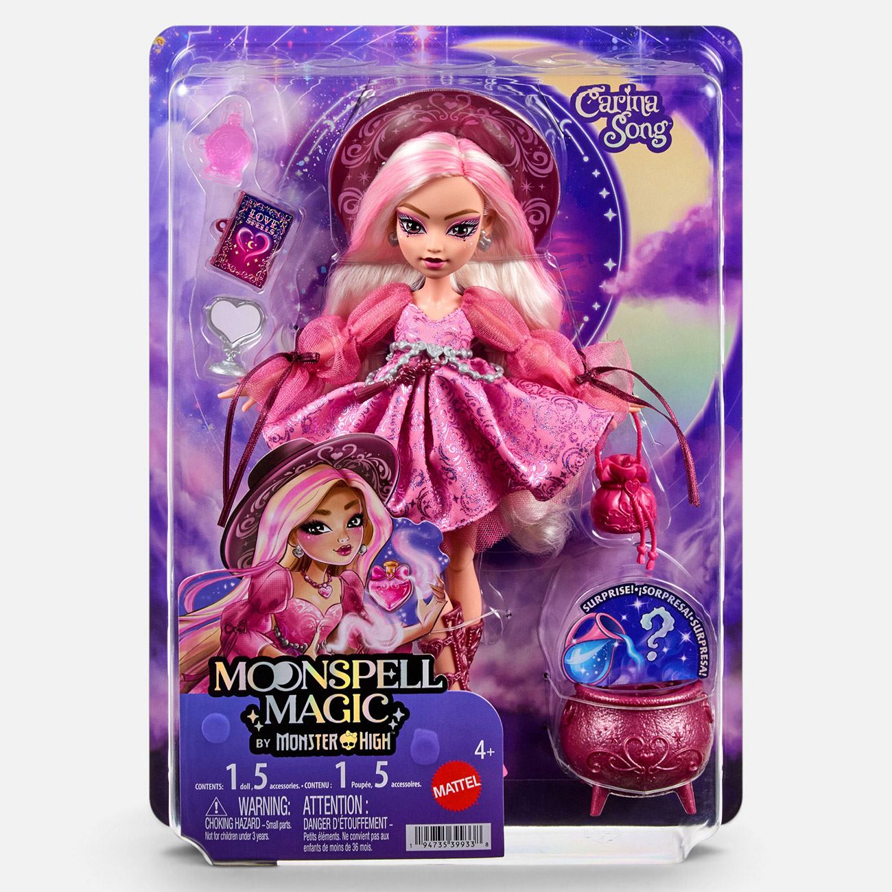 Papusa Monster High Moonspell Magic Carina Vrajitoarea Iubirii - Mattel - poza 2