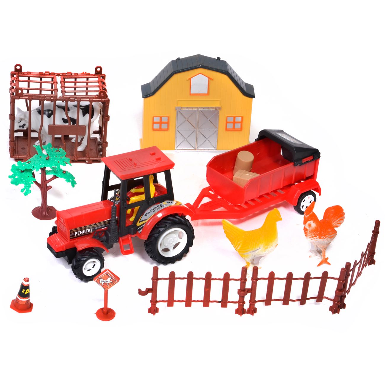 Set Ferma Tractor si Animale