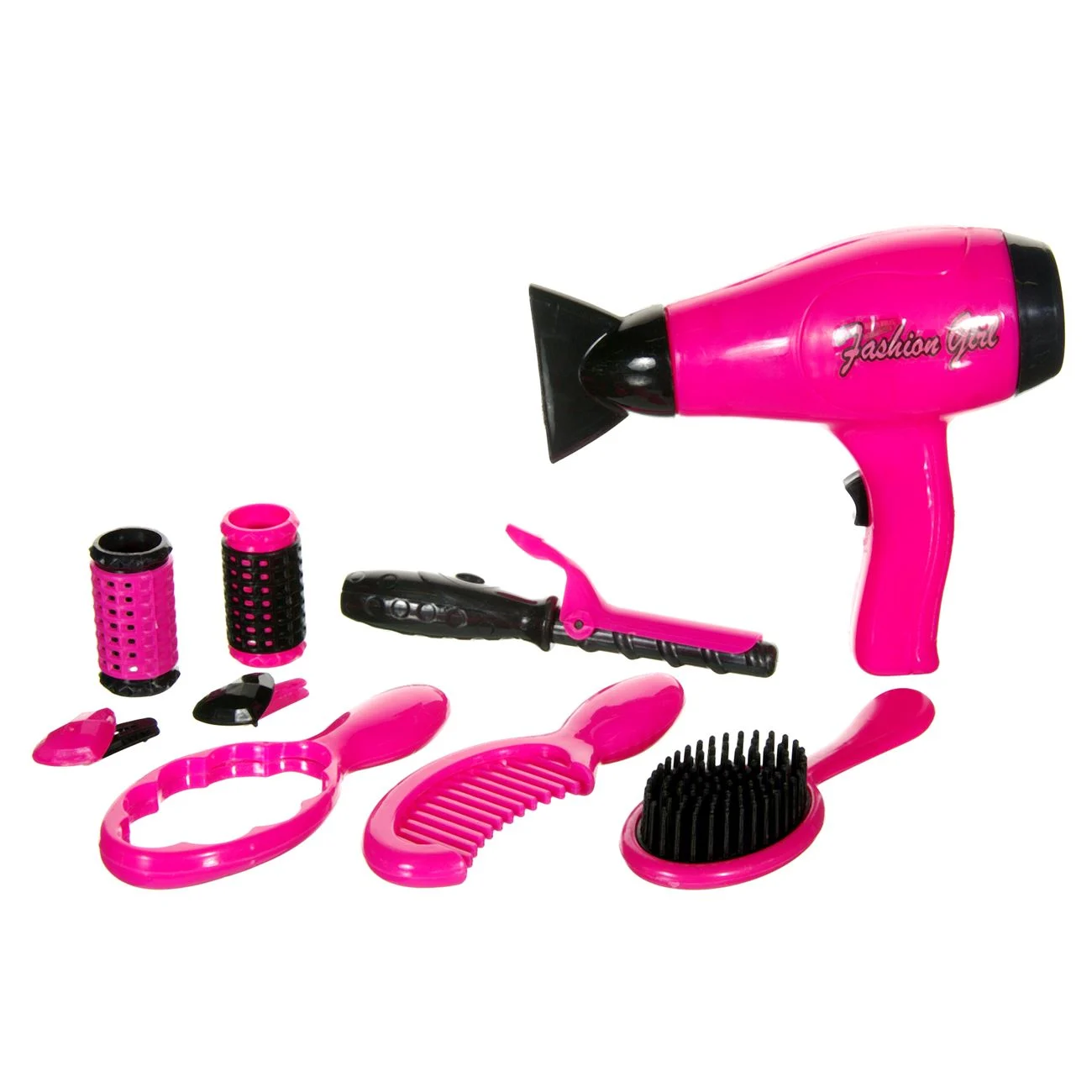 Set Coafor Uscator de Par & Accesorii pentru Copii - 9 piese