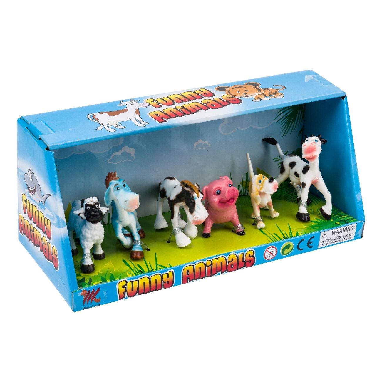 Figurine Animale de la Ferma Cartoon - 6buc - poza 2
