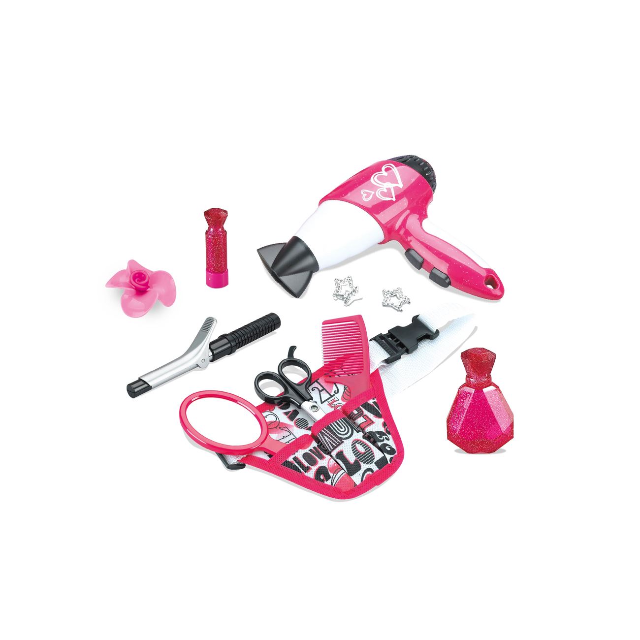 Curea Coafor cu Uscator Fucsia - 11buc