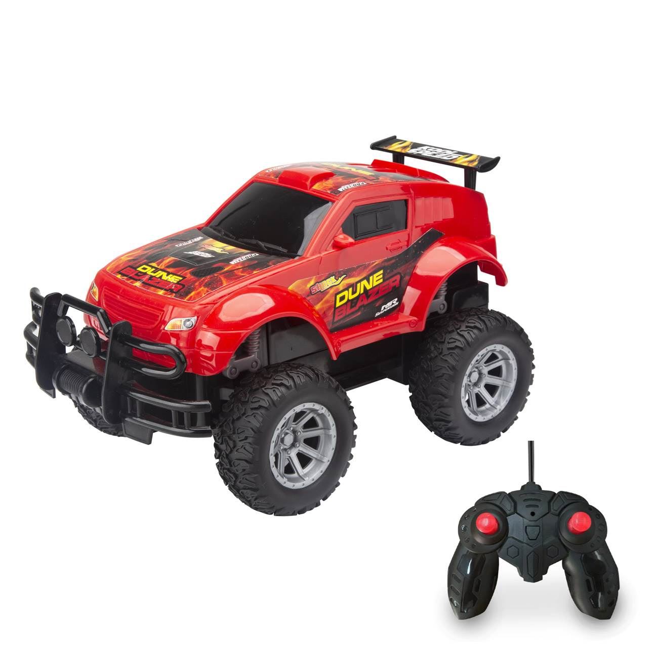 Masina Off-Road Rosie cu Telecomanda 1:16/27MHz
