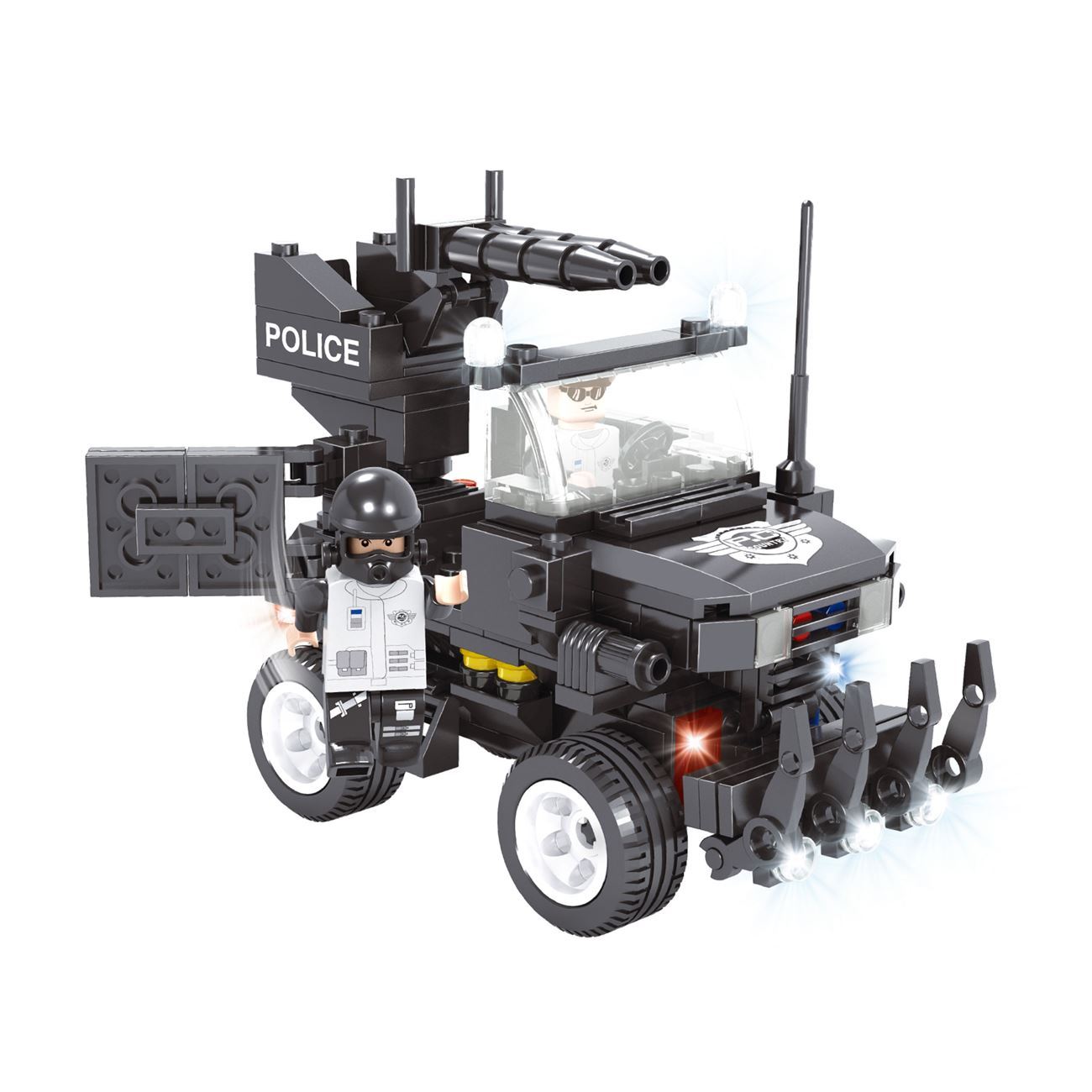 Cuburi de Constructie Vehicul Politie (229 de piese)
