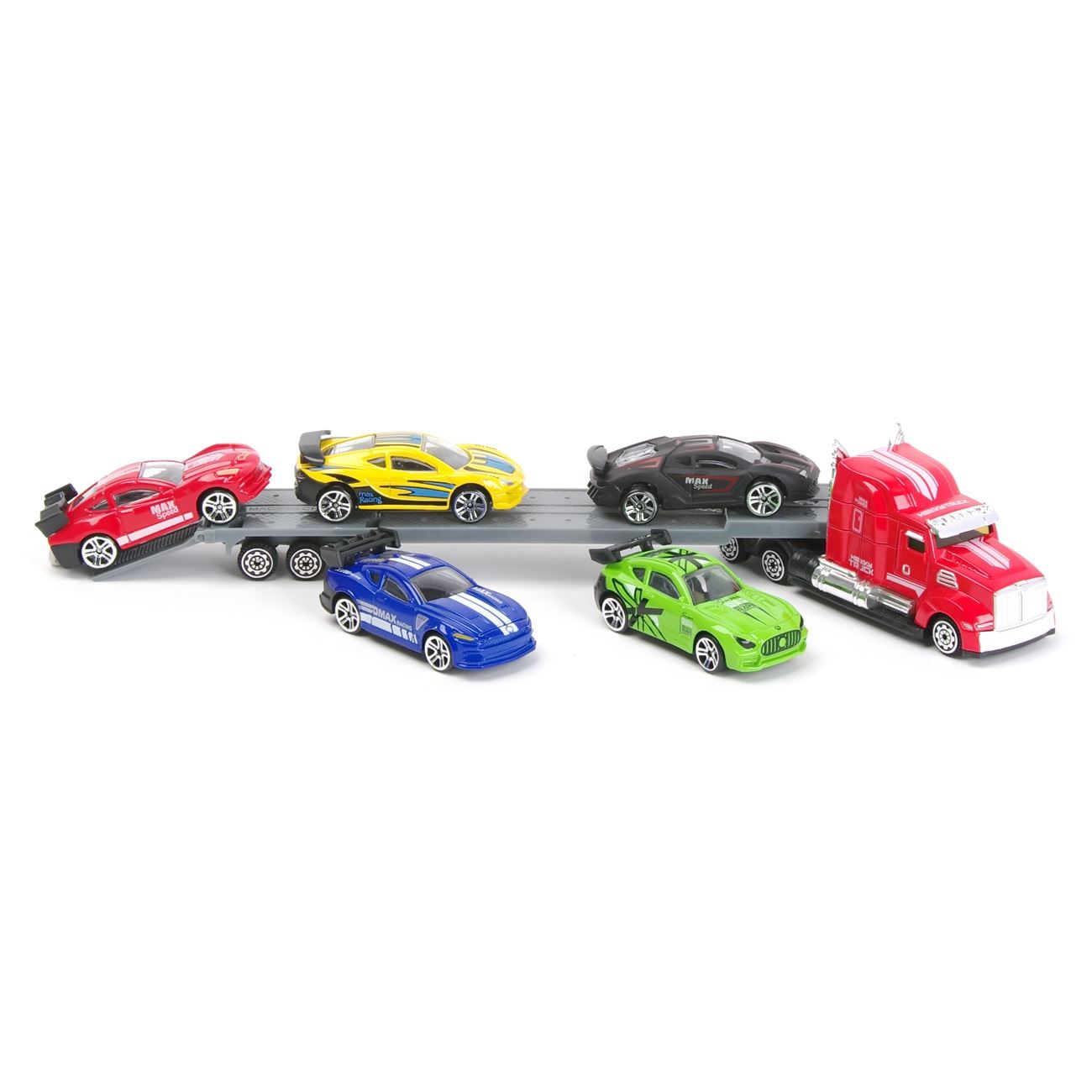 Vehicul Miniatura Camion cu Masini 1:58