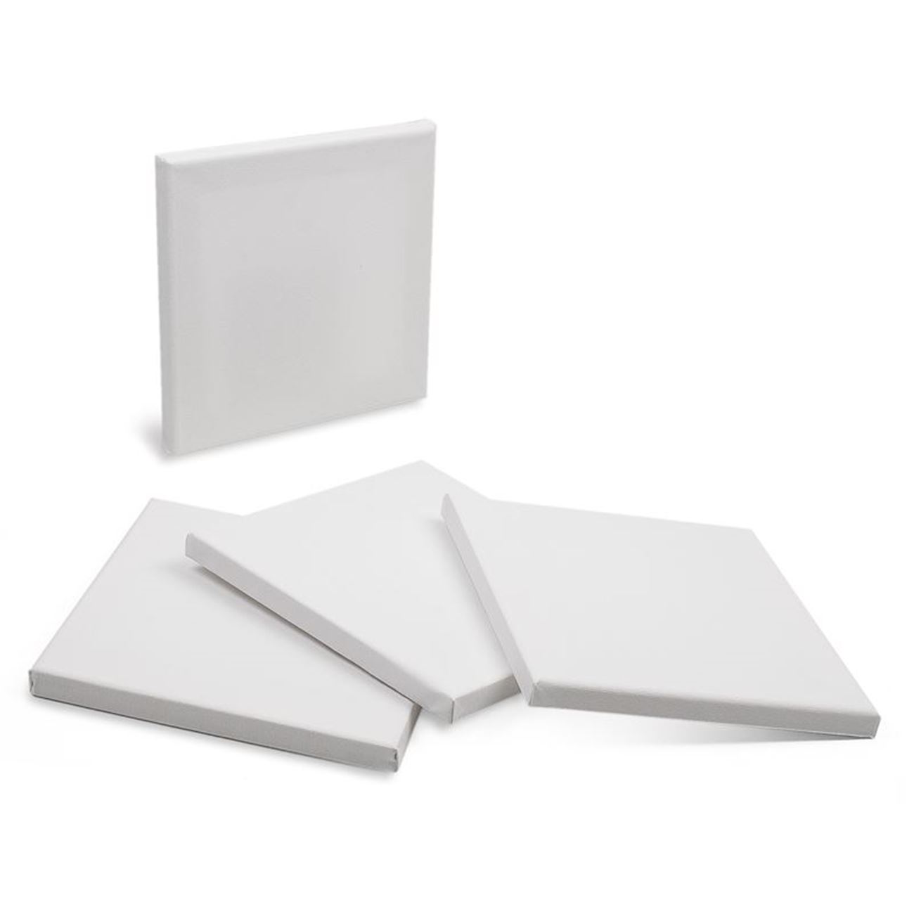 Set Panza Pictura Canvas Alb 20x20cm - 4buc
