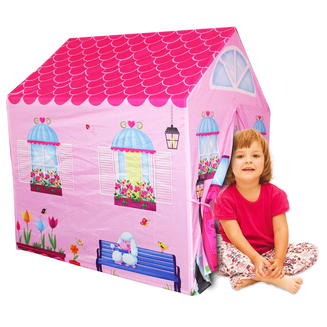 Cort Roz de Camera pentru Copii 95x72x102cm